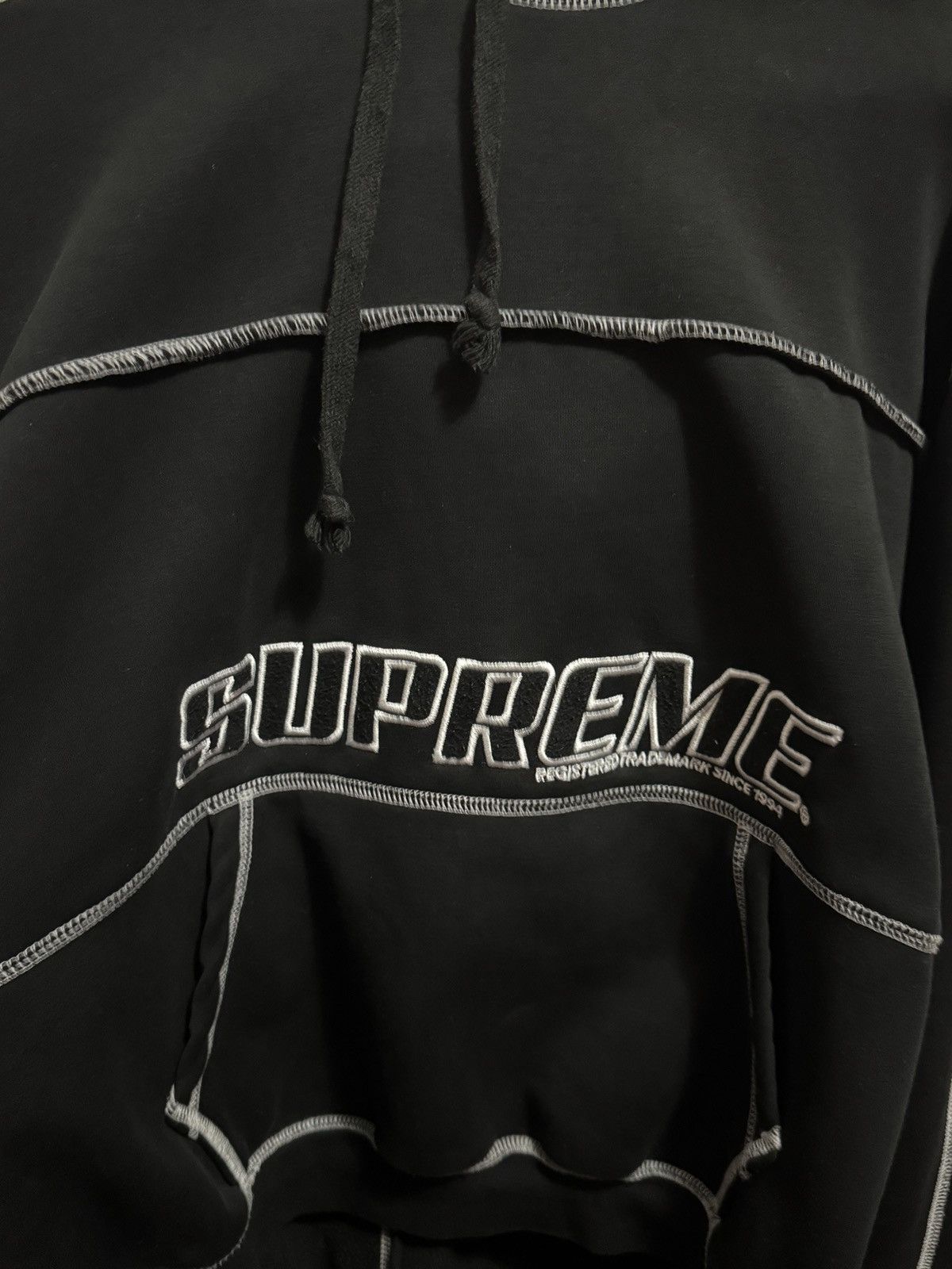 Supreme Supreme Coverstitch Hooded Sweatshirt Size US L / EU 52-54 / 3 - 3 Thumbnail