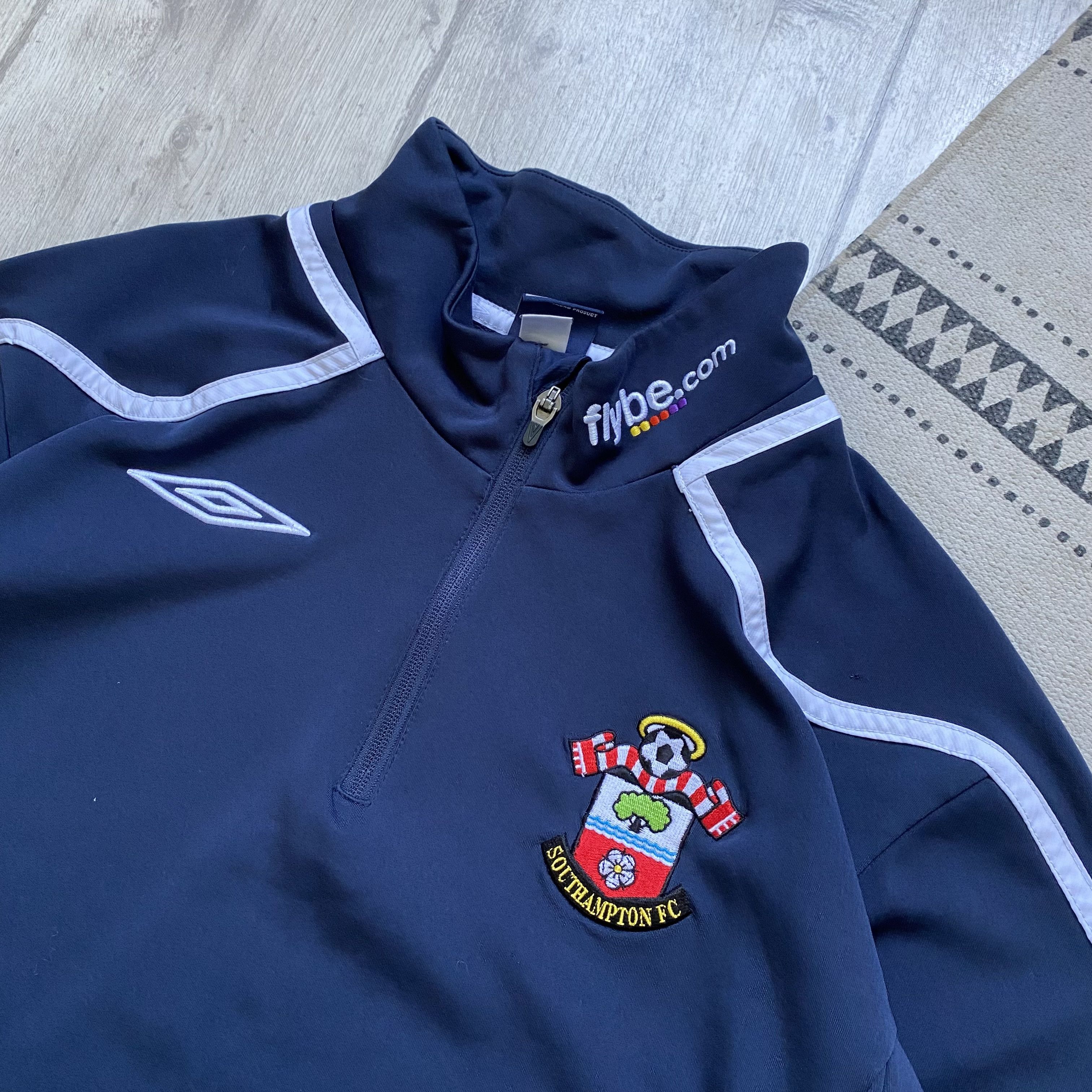 Umbro ⚽️ Vintage Umbro Southampton Jersey Sweatshirt Zip Blockore Size US L / EU 52-54 / 3 - 5 Thumbnail