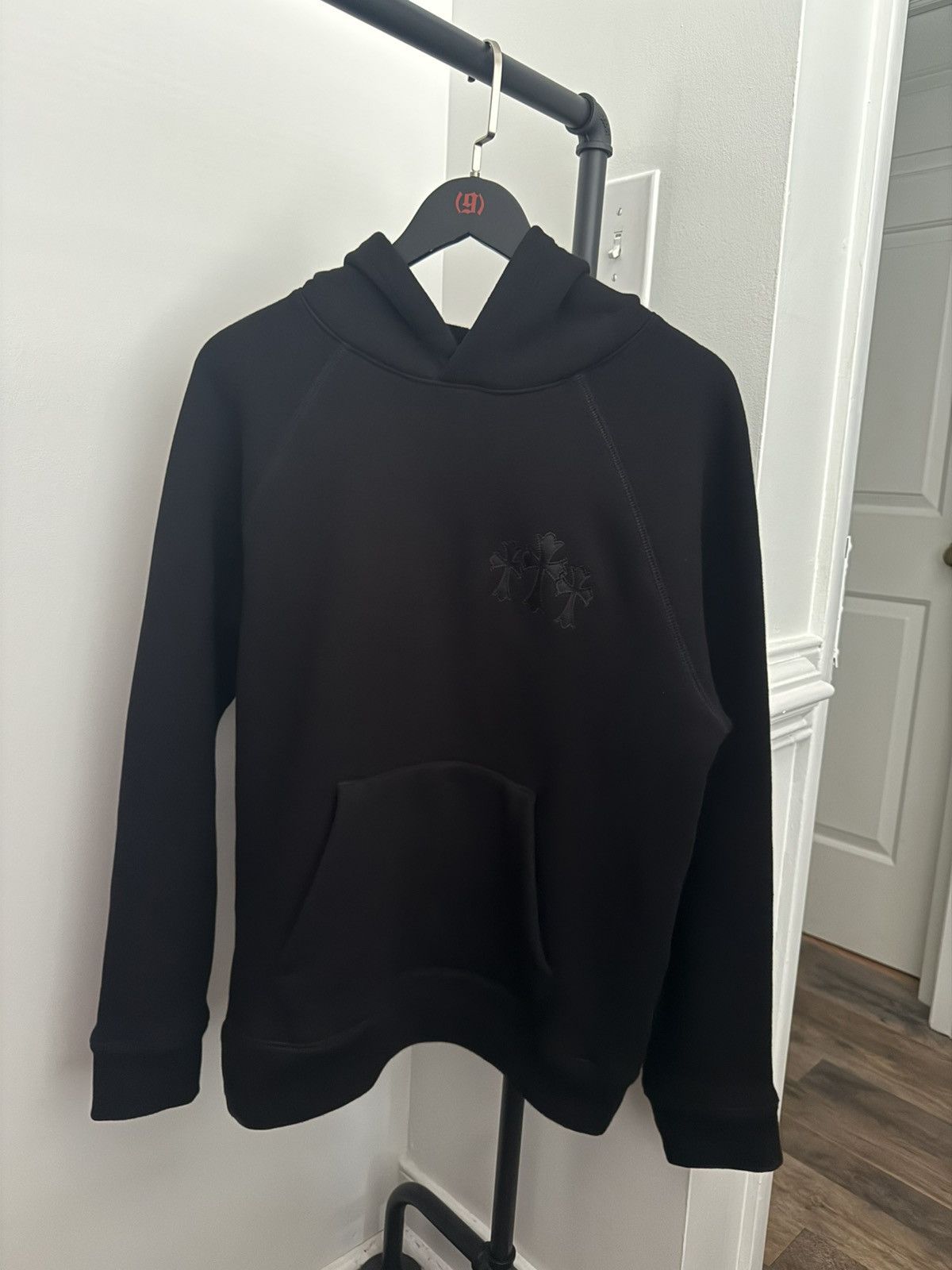 Chrome Hearts Brand New Chrome Hearts Triple Cross Embroidered Hoodie Size US M / EU 48-50 / 2 - 1 Thumbnail