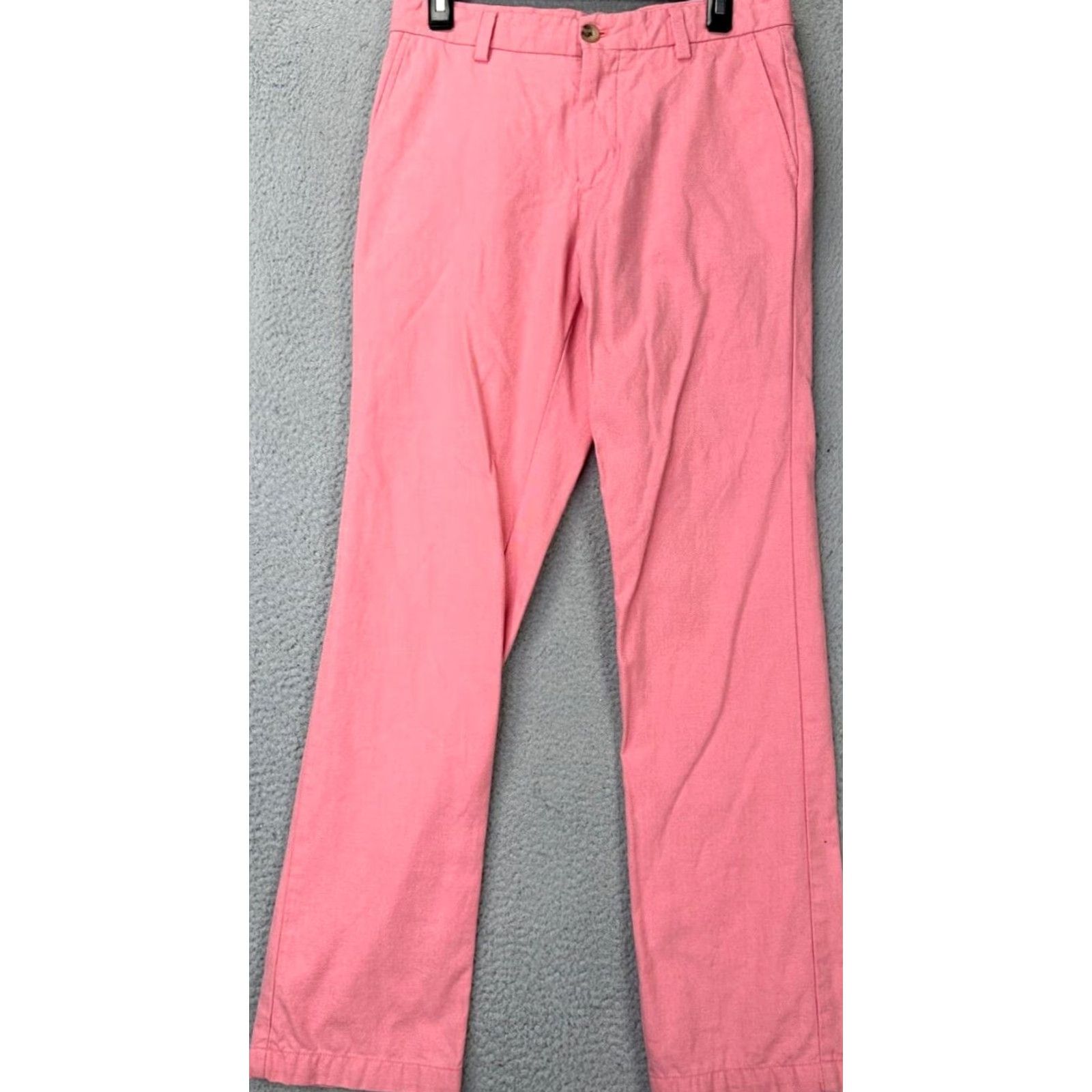 Vineyard Vines Vineyard Vines Pants Mens 30X32 Burgee Pink 100% Pima Cotton Khakis Flat Front Regular Size US 30 / EU 46 - 2 Thumbnail