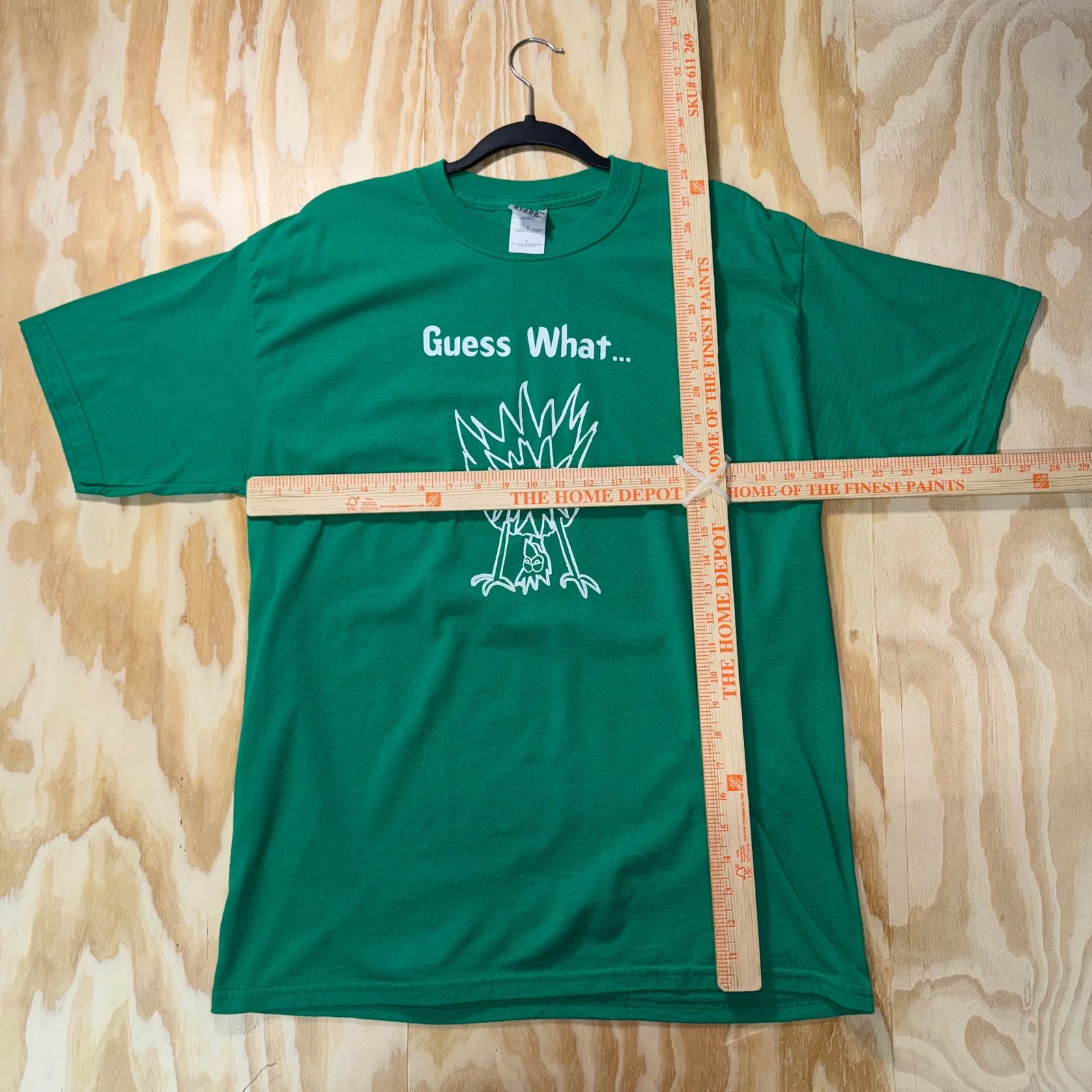 Gildan Vintage Y2K guess what chicken butt drawing humor 00s tshirt Size US L / EU 52-54 / 3 - 4 Thumbnail