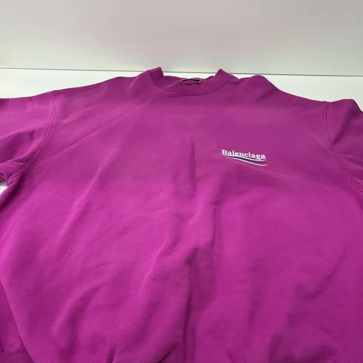 Balenciaga Balenciaga Logo Print Pullover Sweatshirt 0079-2507 Size S / US 4 / IT 40 - 6 Thumbnail