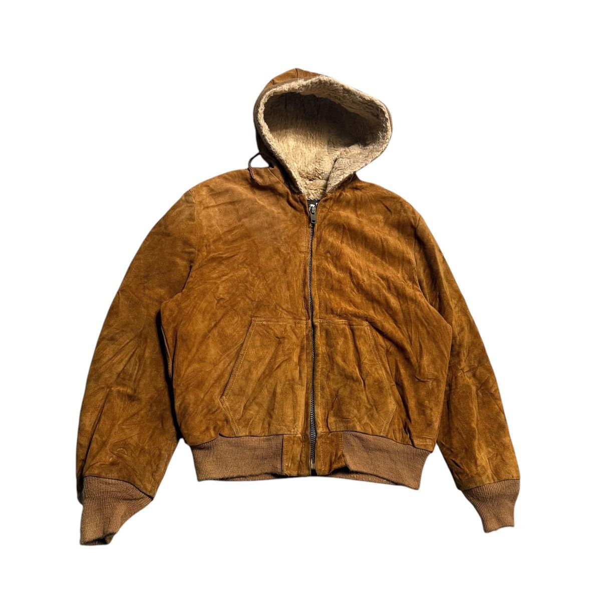 Schott Vintage Schott NYC Hooded Suede Leather Jacket Size US L / EU 52-54 / 3 - 2 Thumbnail