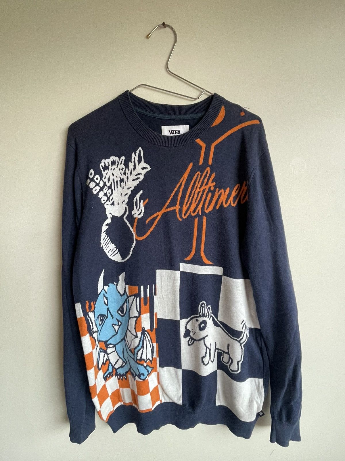 Vans Vans Sweater Men's Large New Alltimer Dog/Dragon Size US M / EU 48-50 / 2 - 1 Thumbnail