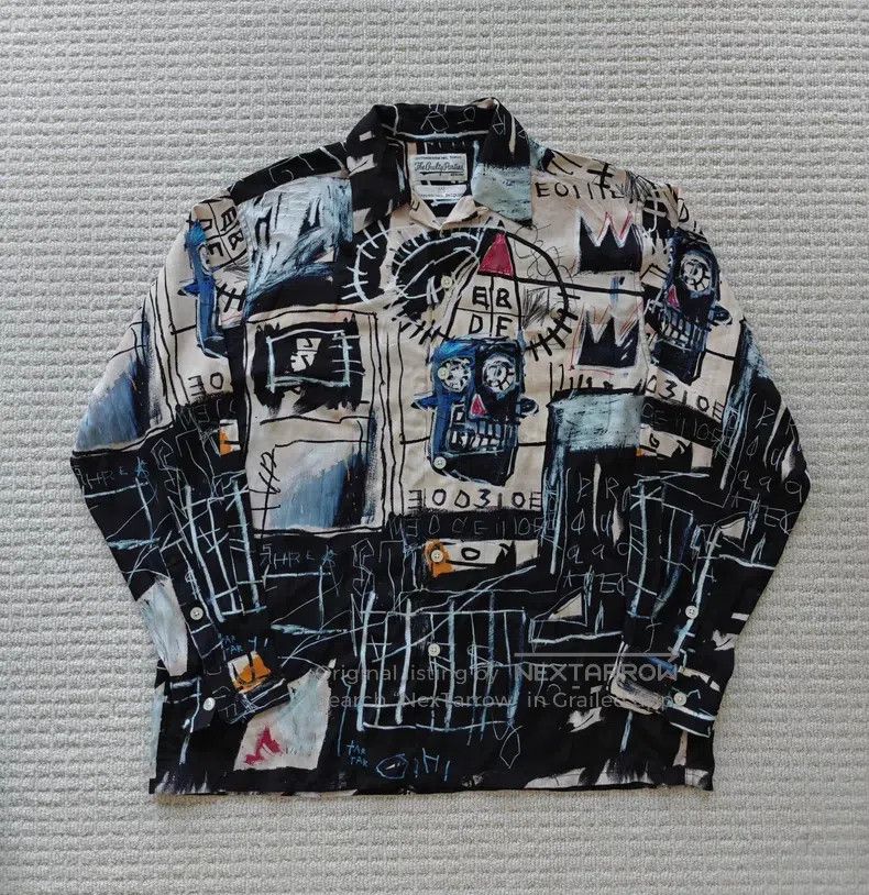 Wacko Maria Wacko Maria 22aw co-branded BASQUIAT Hawaiian long-sleeved Size US S / EU 44-46 / 1 - 1 Thumbnail