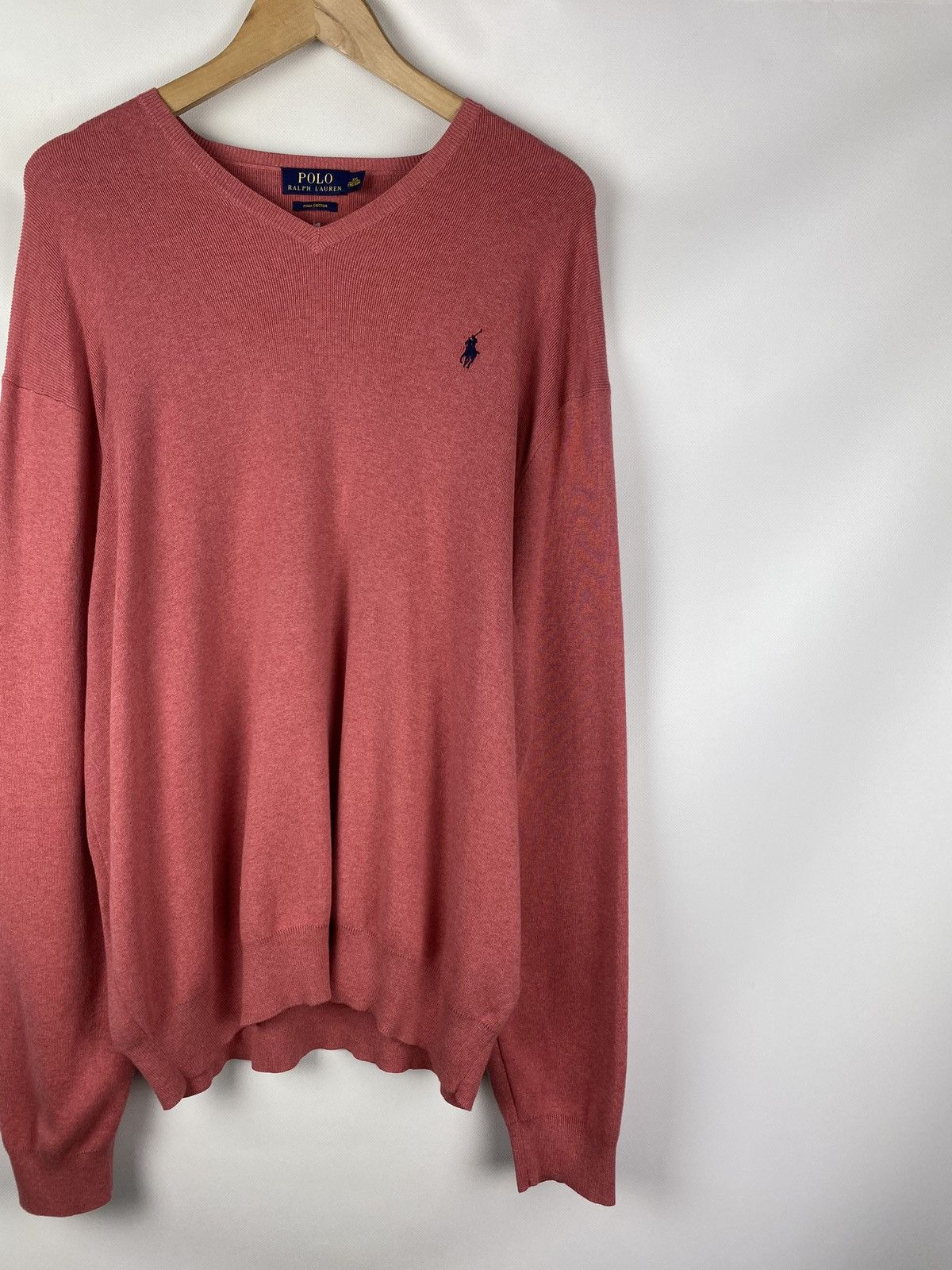Polo Ralph Lauren Polo Ralph Lauren men’s V-neck Pima Cotton Sweater Pullover Size US XXL / EU 58 / 5 - 3 Thumbnail