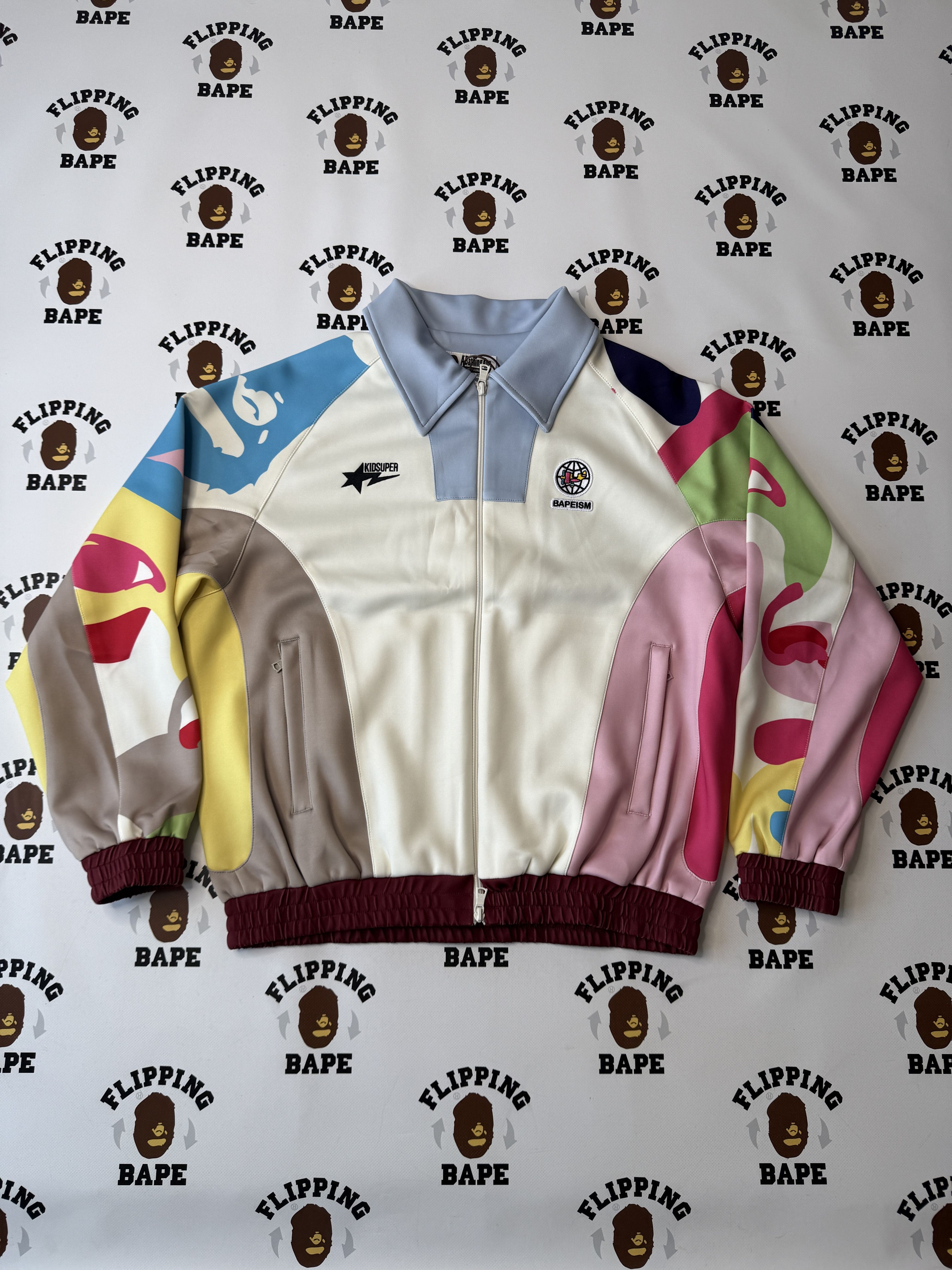 Bape × KidSuper BAPE X KIDSUPER PATCHWORK TRACK JACKET Size US M / EU 48-50 / 2 - 1 Thumbnail