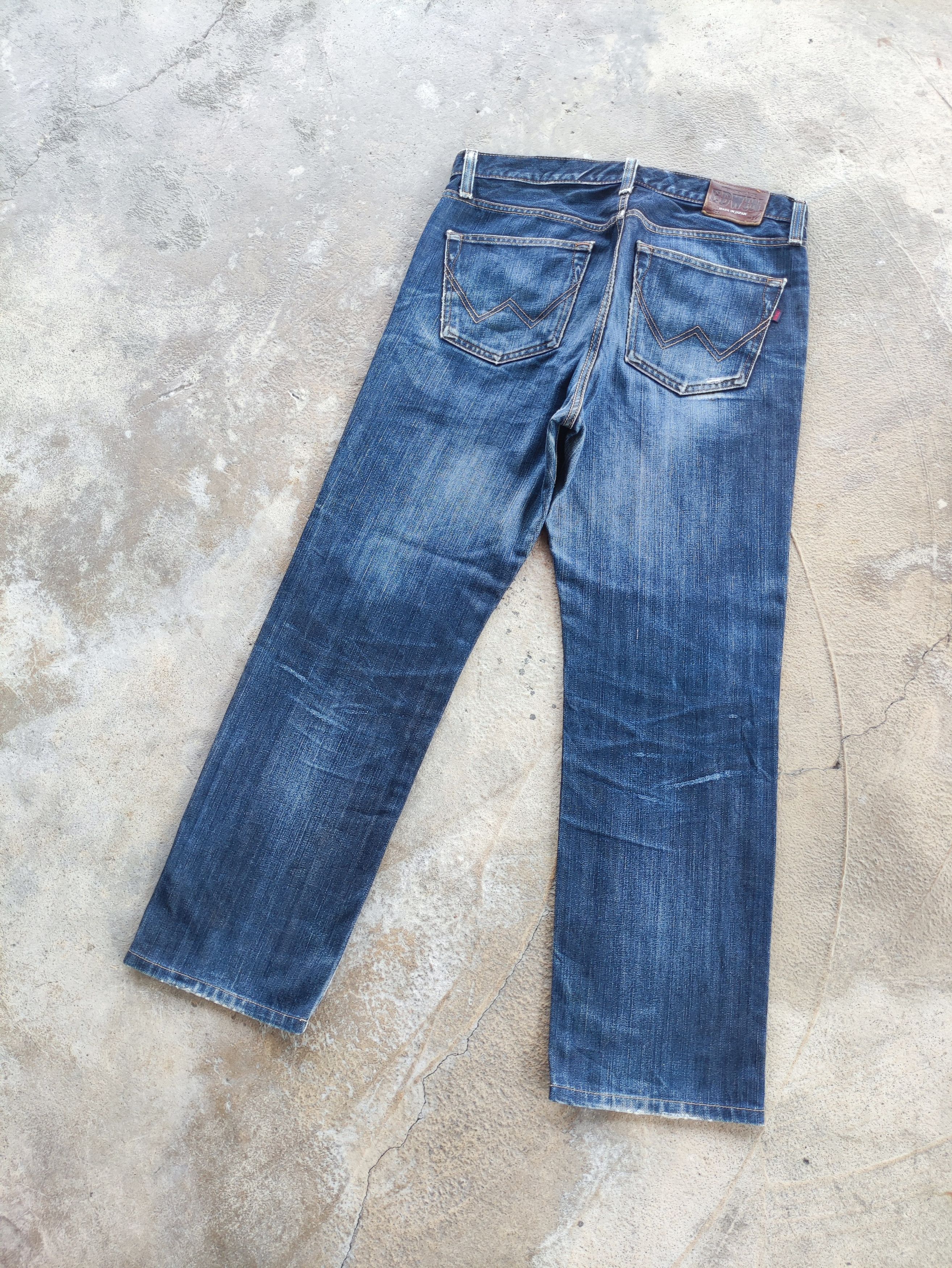 Edwin × Japanese Brand Vintage Edwin Jeans Japan Distressed Faded Denim Pants W34 Size US 34 / EU 50 - 8 Thumbnail