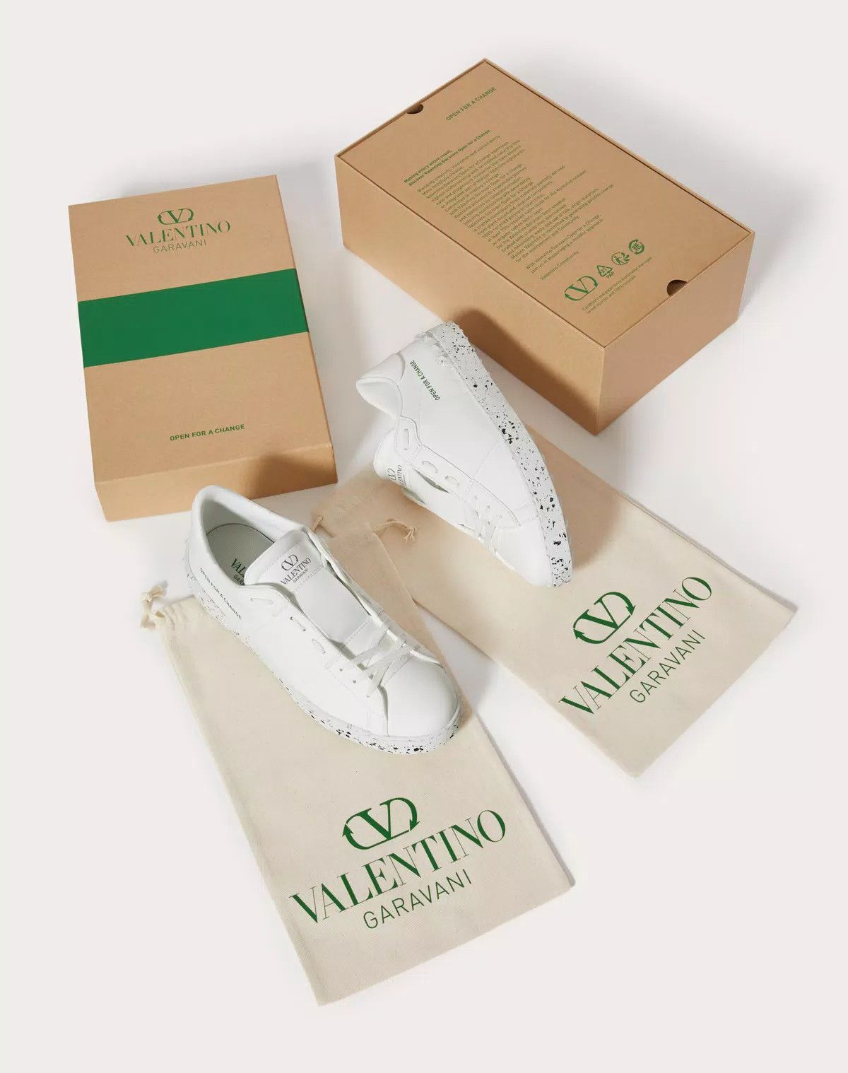 Valentino oc11z0625 Open For A Change Sneaker in White Size US 13 / EU 46 - 7 Thumbnail