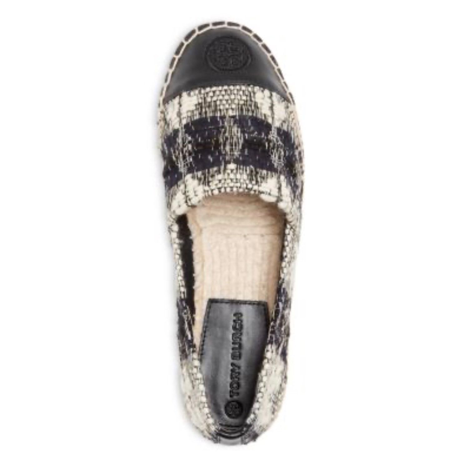 Tory Burch Tory Burch Women's Woven Stripe Cap Toe Espadrille Flats,7.5 Size US 7.5 / IT 37.5 - 2 Thumbnail