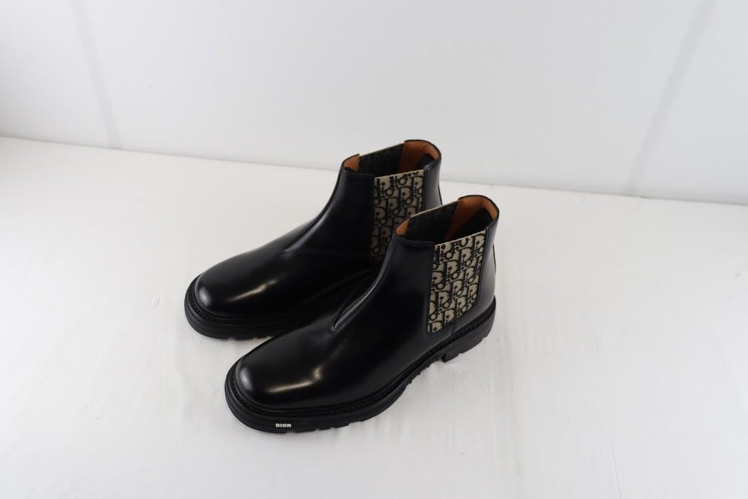 Dior o1rshd1 Expl Explorer Chelsea Boot Calf in Black/Beige Size US 12 / EU 45 - 12 Thumbnail