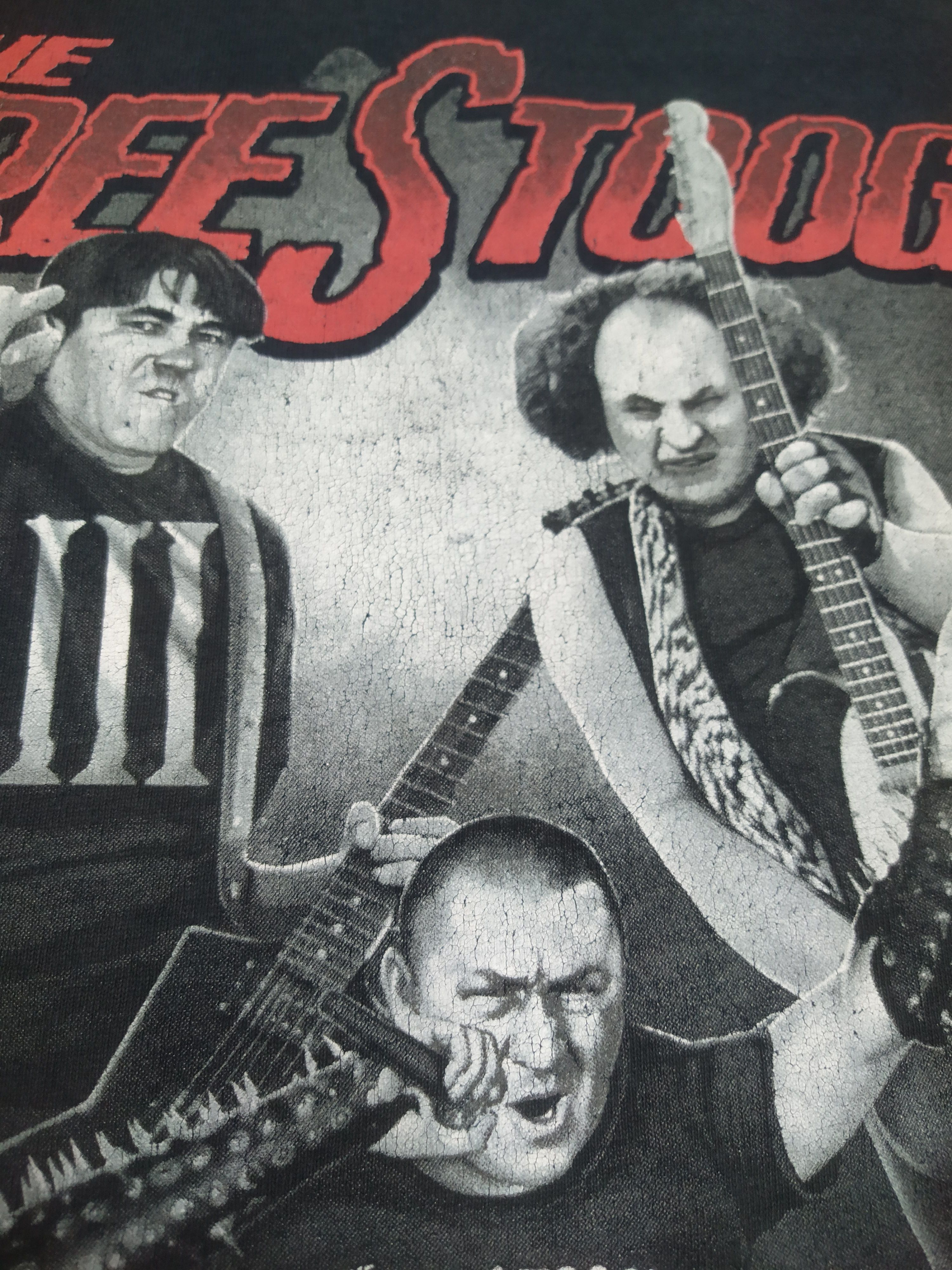 Gildan The Three Stooges Graphics Rock Show vintage Tshirt Size US XL / EU 56 / 4 - 8 Thumbnail