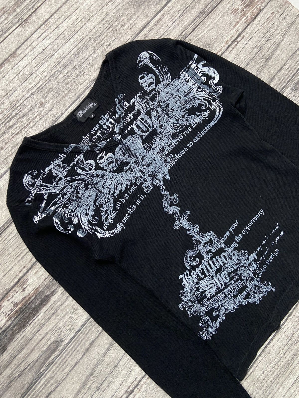 Japanese Brand × Le Grande Bleu (L.G.B.) 🔥Bernings Sho🔥 Y2K Japan Punk Poem Wings Thermal Size US M / EU 48-50 / 2 - 5 Thumbnail