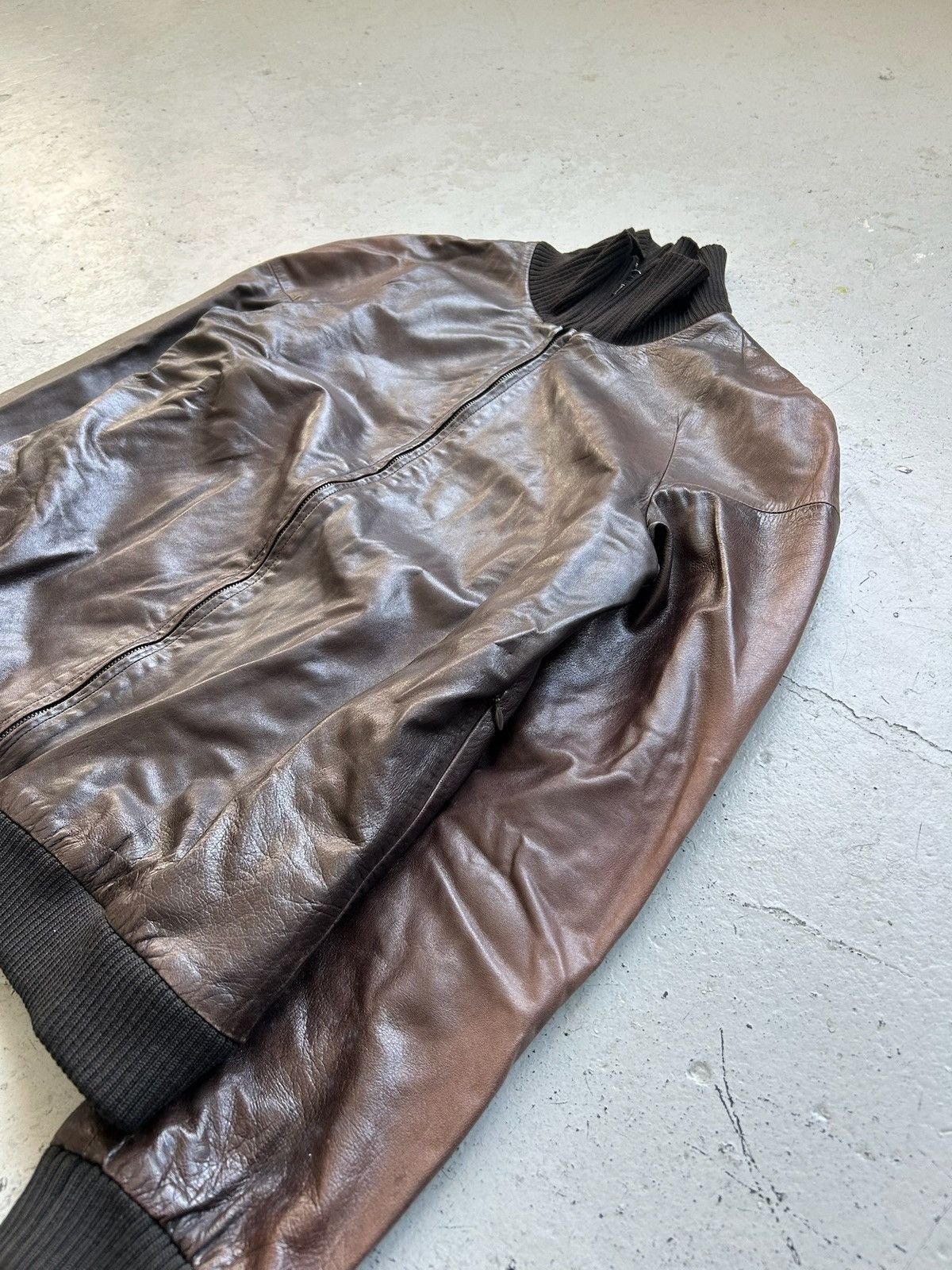 Helmut Lang Helmut Lang 00AW Brown Leather Jacket Size US S / EU 44-46 / 1 - 2 Thumbnail