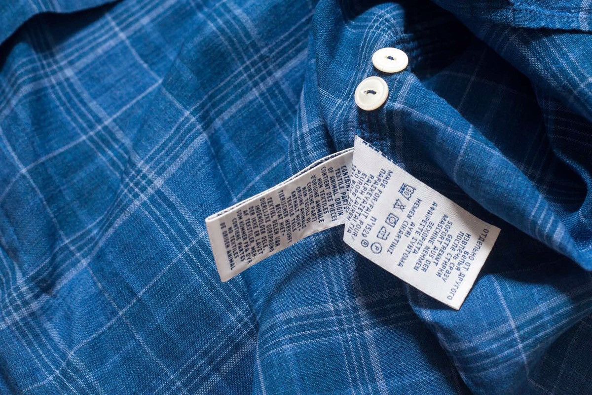 Polo Ralph Lauren Polo Ralph Lauren Classic Fit Indigo Linen Shirt Size US XXL / EU 58 / 5 - 9 Thumbnail