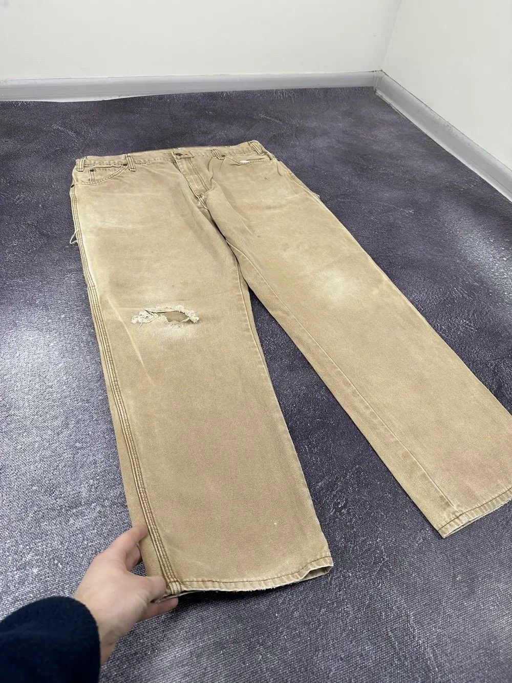 Dickies Vintage 90s Dickies Carpenter Opium Faded Cargo Work Pants Size US 38 / EU 54 - 11 Thumbnail