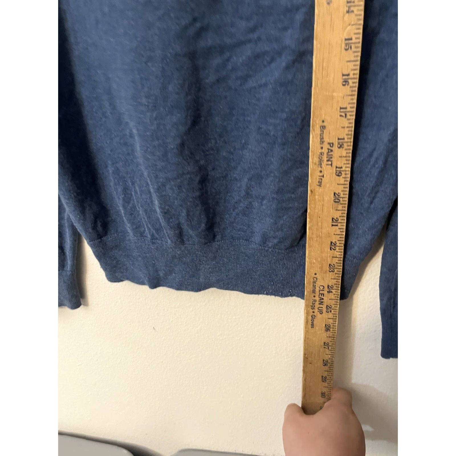 Banana Republic Banana Republic Men’s Sweater V-Neck Pullover Blue Size M Knit Tight-Knit Lightweight Casual Business | 75% Silk 20% Cotton 5% Cashmere | Regular Fit Size US M / EU 48-50 / 2 - 4 Thumbnail