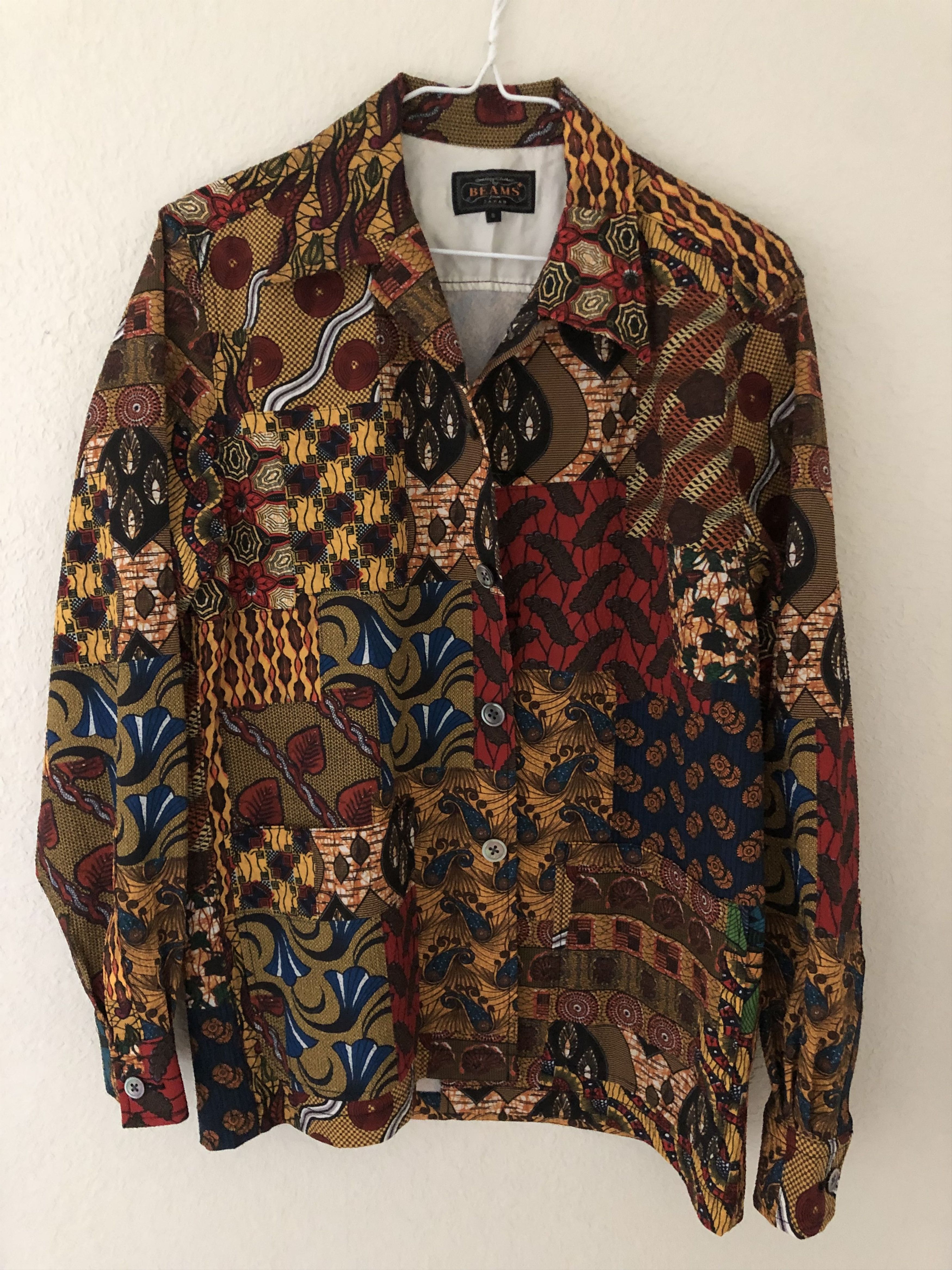 Beams Plus Batik Print Shirt Jacket Size US S / EU 44-46 / 1 - 1 Thumbnail