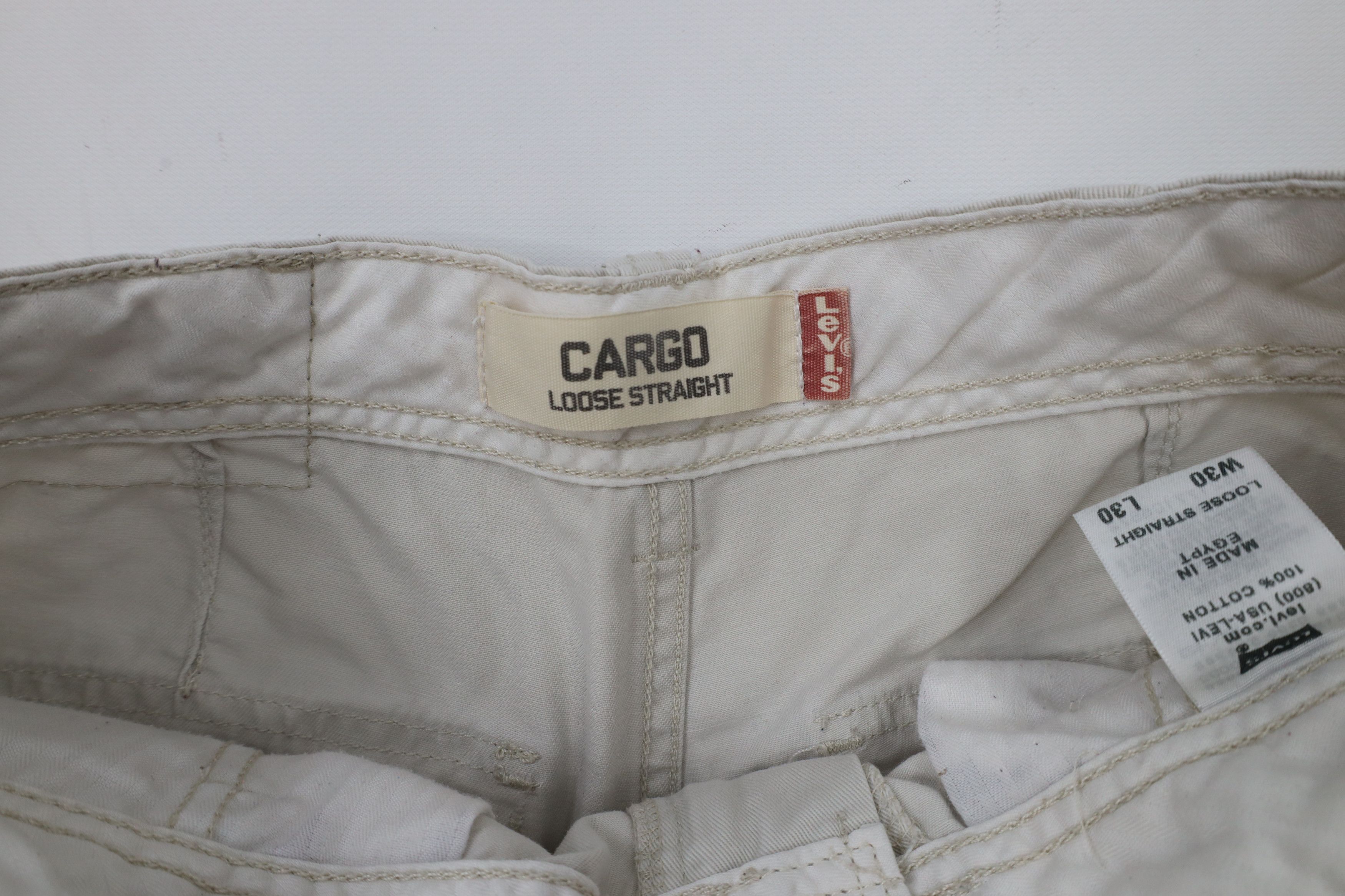 Levi's × Vintage Vintage Y2K Levis Loose Straight Wide Leg Cargo Pants Size US 30 / EU 46 - 8 Thumbnail