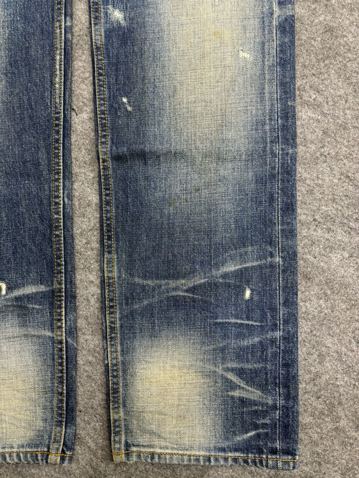 Japanese Brand 💥Sick💥BAGARCH Distressed Raw Stitch Selvedge Denim F543 Size US 31 - 8 Thumbnail