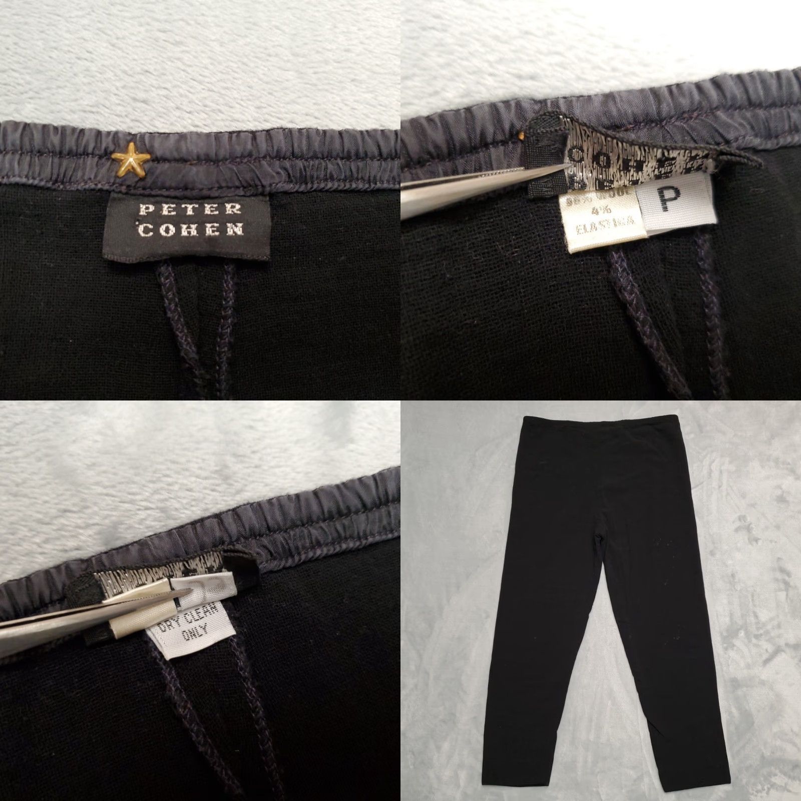 Vintage VINTAGE Peter Cohen Pants Women P Black Wool Stretch Minimalist Lounge Gold Star Pants Women P Black Wool Stretch Minimalist Lounge Gold Star Size 28" / US 6 / IT 42 - 8 Thumbnail