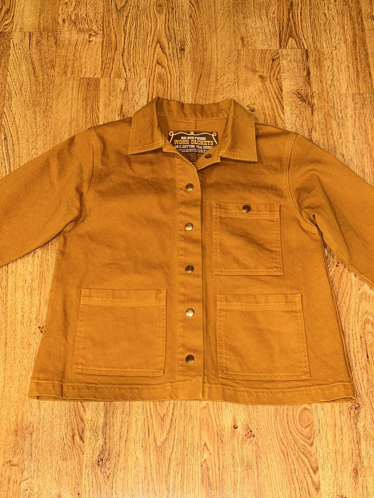 Big Bud Press Big Bud Press Spicy Mustard 14 Oz Denim Work Jacket Size P Size M / US 6-8 / IT 42-44 - 1 Thumbnail