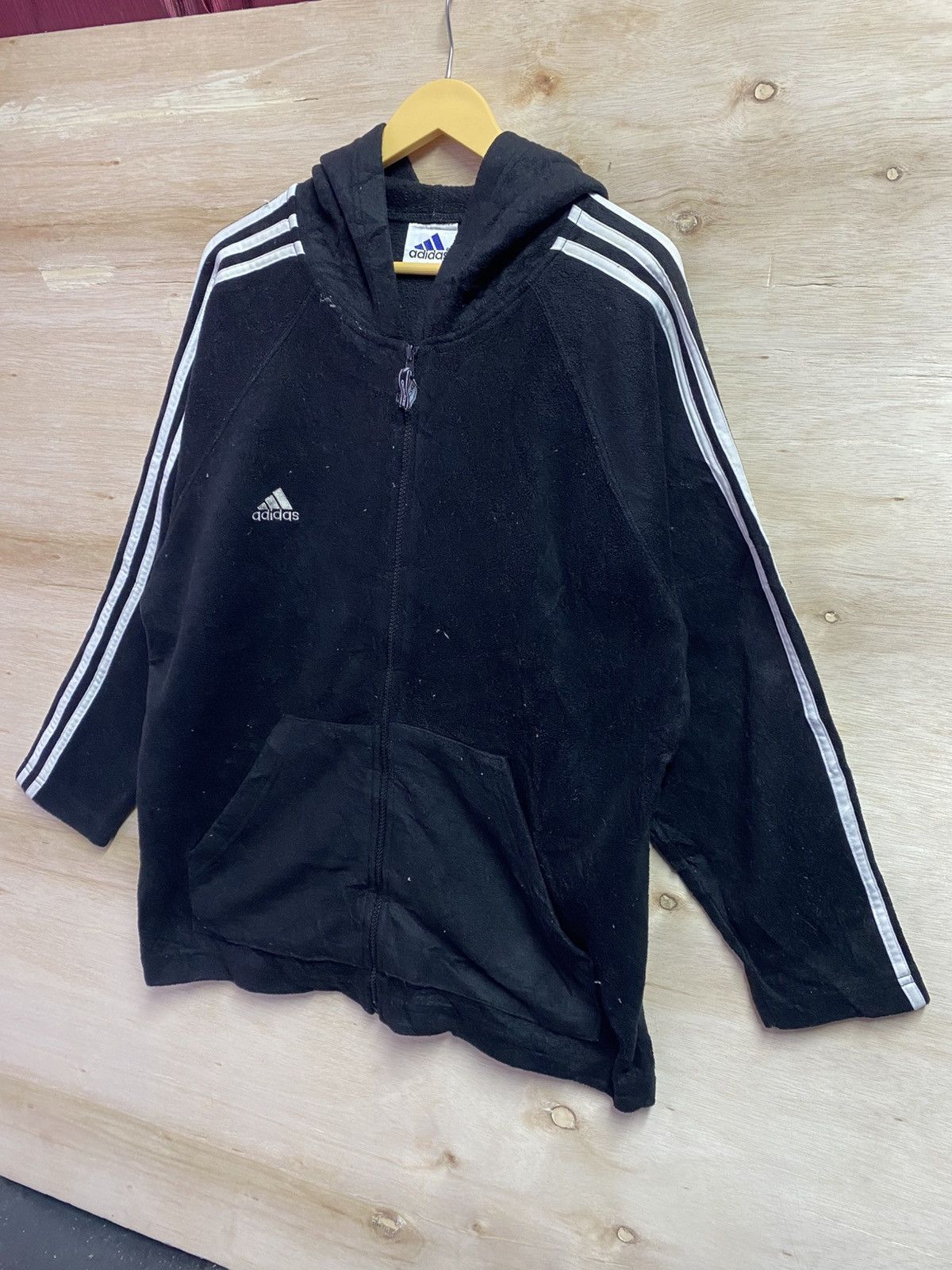Adidas Vintage Adidas fleece jacket Size US XL / EU 56 / 4 - 2 Thumbnail