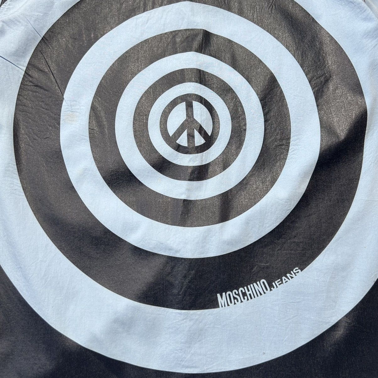 Moschino Moschino Jeans Peace Full Print Logo Top Shirt Size US L / EU 52-54 / 3 - 9 Thumbnail