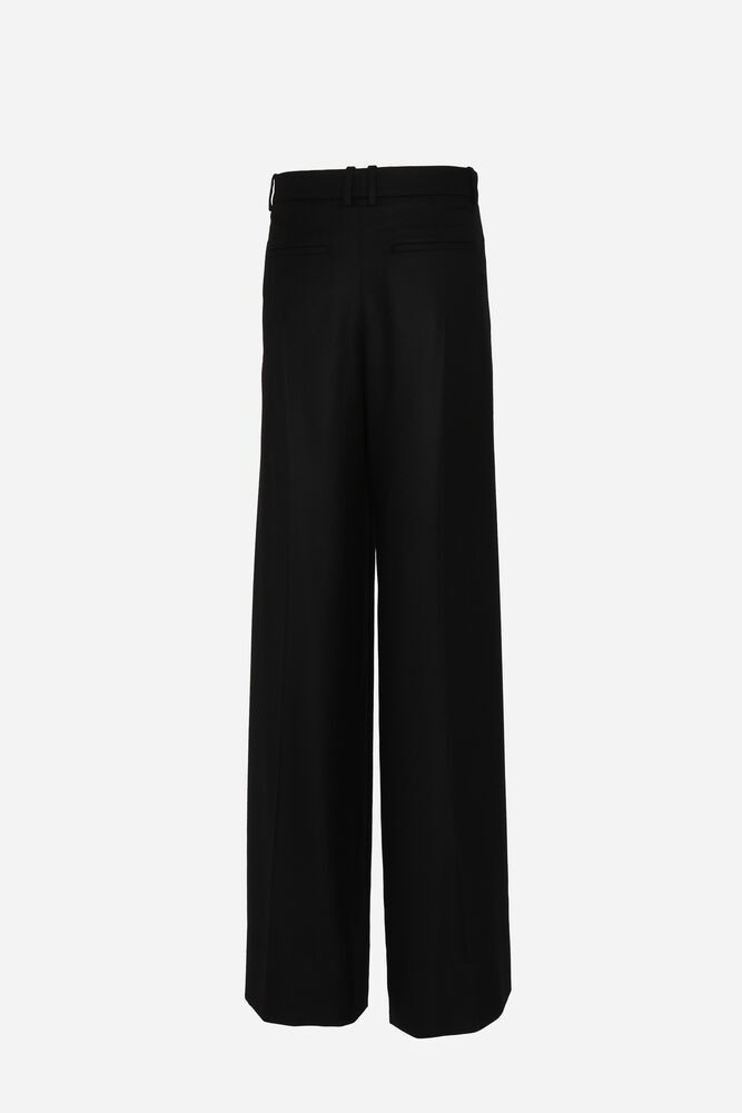 Saint Laurent Paris o1b1hav111125 791462 Pantalon Taille in Noir Size 27" / US 4 / IT 40 - 2 Thumbnail