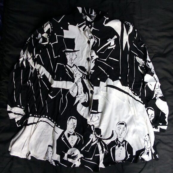 Other Vintage MCM Units Jazz Speakeasy Dance Shirt Size XL / US 12-14 / IT 48-50 - 2 Thumbnail