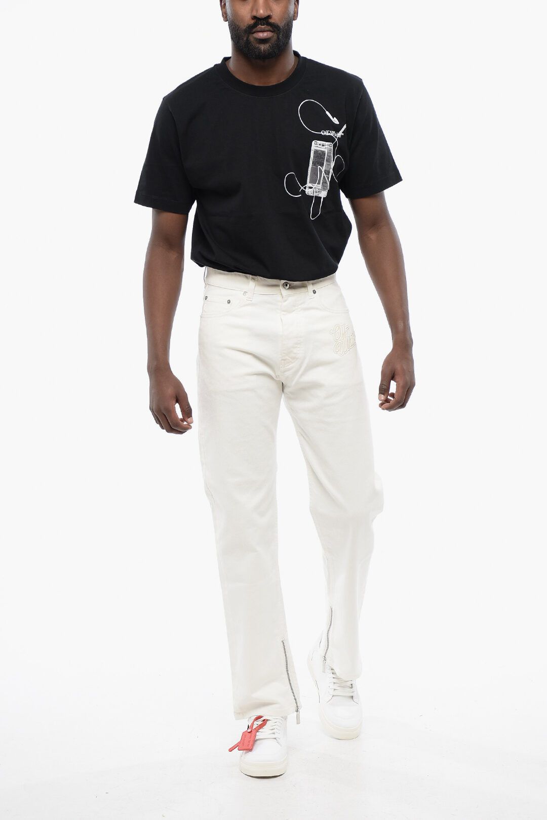 Off-White og1mm0525 Stretch Denim Jeans in White Size US 30 / EU 46 - 5 Thumbnail