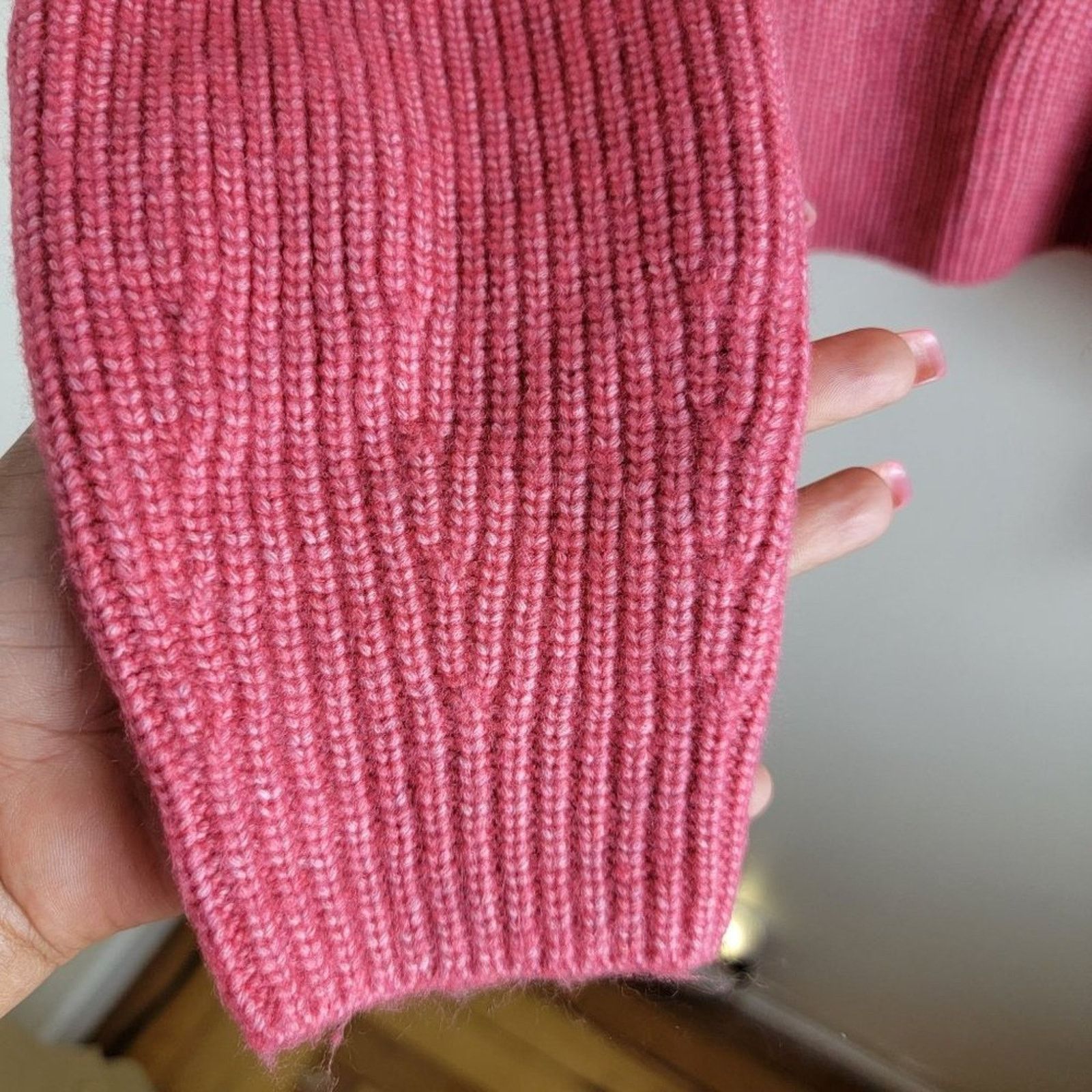 Ann Taylor Ann Taylor Womens Cuffed Mock Neck Knitted Sweater Size S / US 4 / IT 40 - 4 Thumbnail