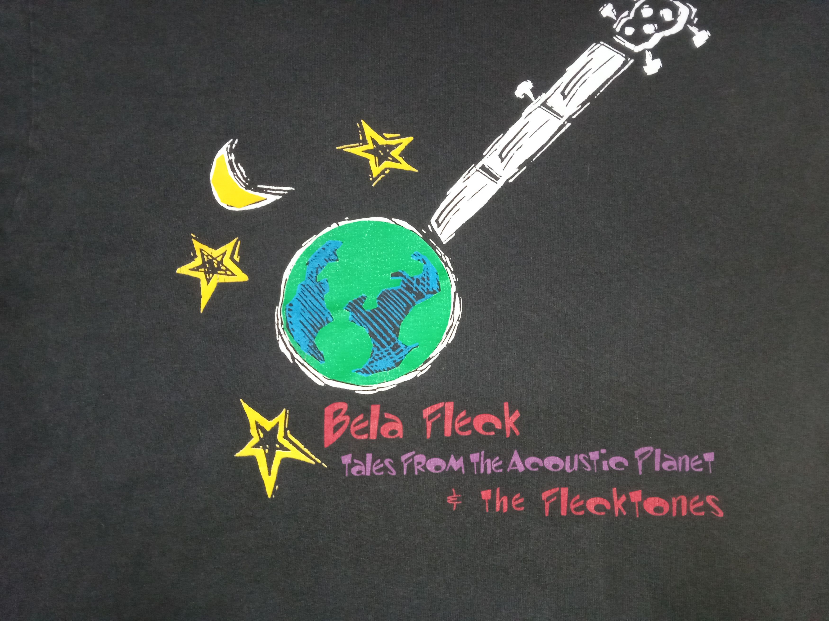 Other Vintage 90s Bela Fleck and the Fleckstones T Shirt Size US XL / EU 56 / 4 - 3 Thumbnail