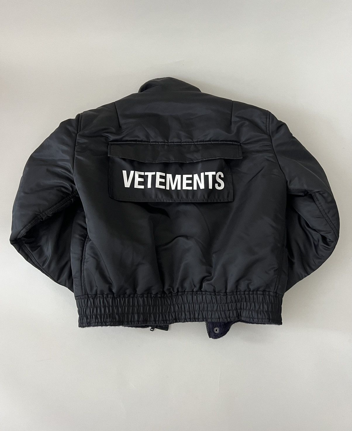 Vetements Vetements Police Reversible Knit Bomber Jacket Size US M / EU 48-50 / 2 - 4 Thumbnail
