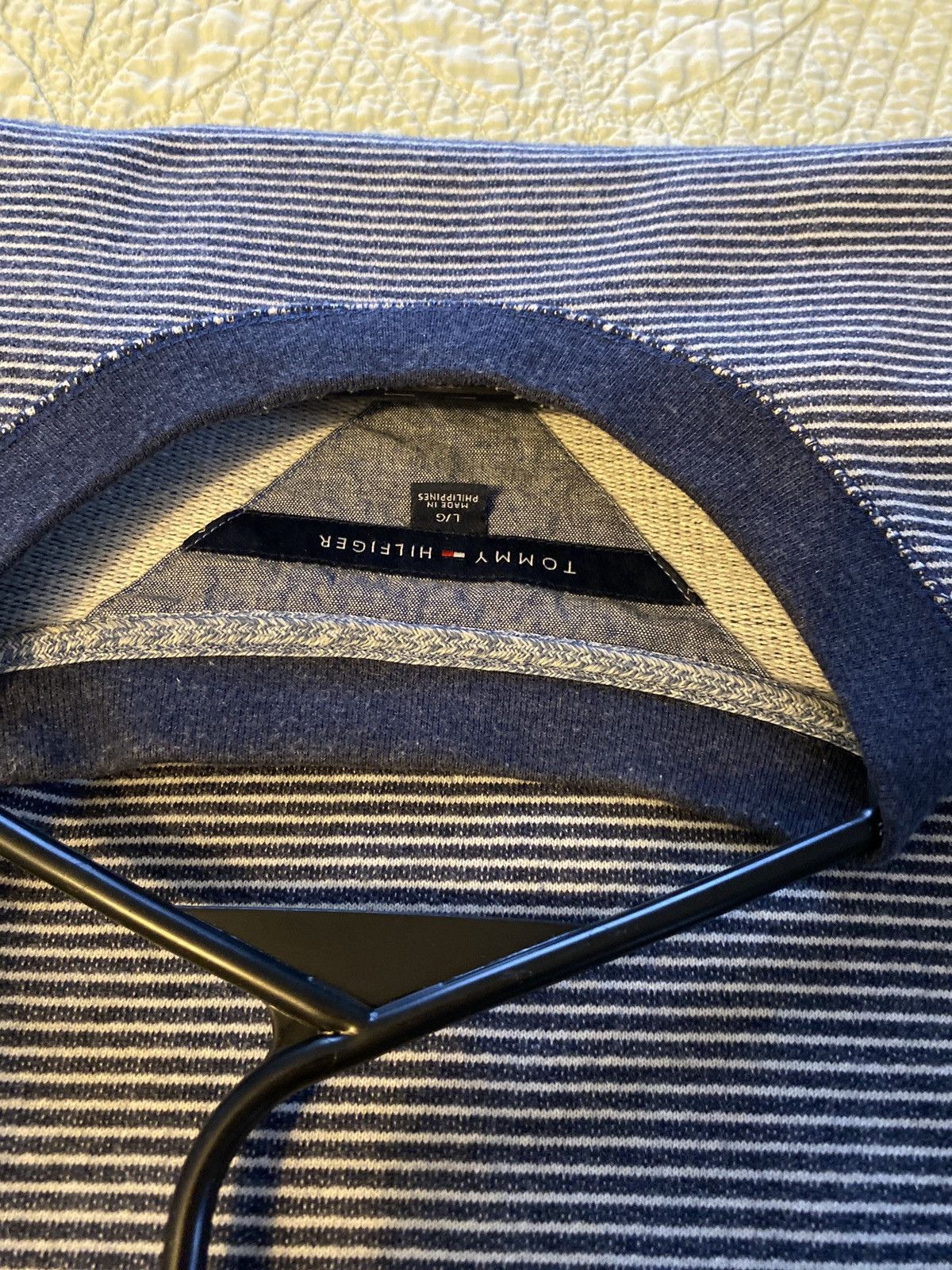 Tommy Hilfiger × Tommy Jeans × Vintage Tommy Hilfiger Striped Crewneck/sweater men’s size L VTG 90s Size US L / EU 52-54 / 3 - 6 Thumbnail