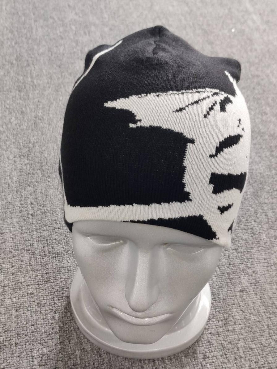 Cartoon Network Devil Woman Graphic Scull Cap No Cuff Beanie Hat Black Size ONE SIZE - 2 Thumbnail
