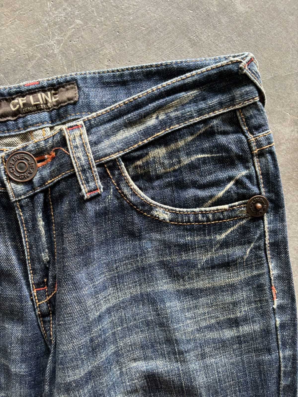 Hysteric Glamour × If Six Was Nine × Japanese Brand SICK TWIST FLARE CFLINE JAPANESE STYLE WASHED RUST SEASON Size US 30 / EU 46 - 8 Thumbnail