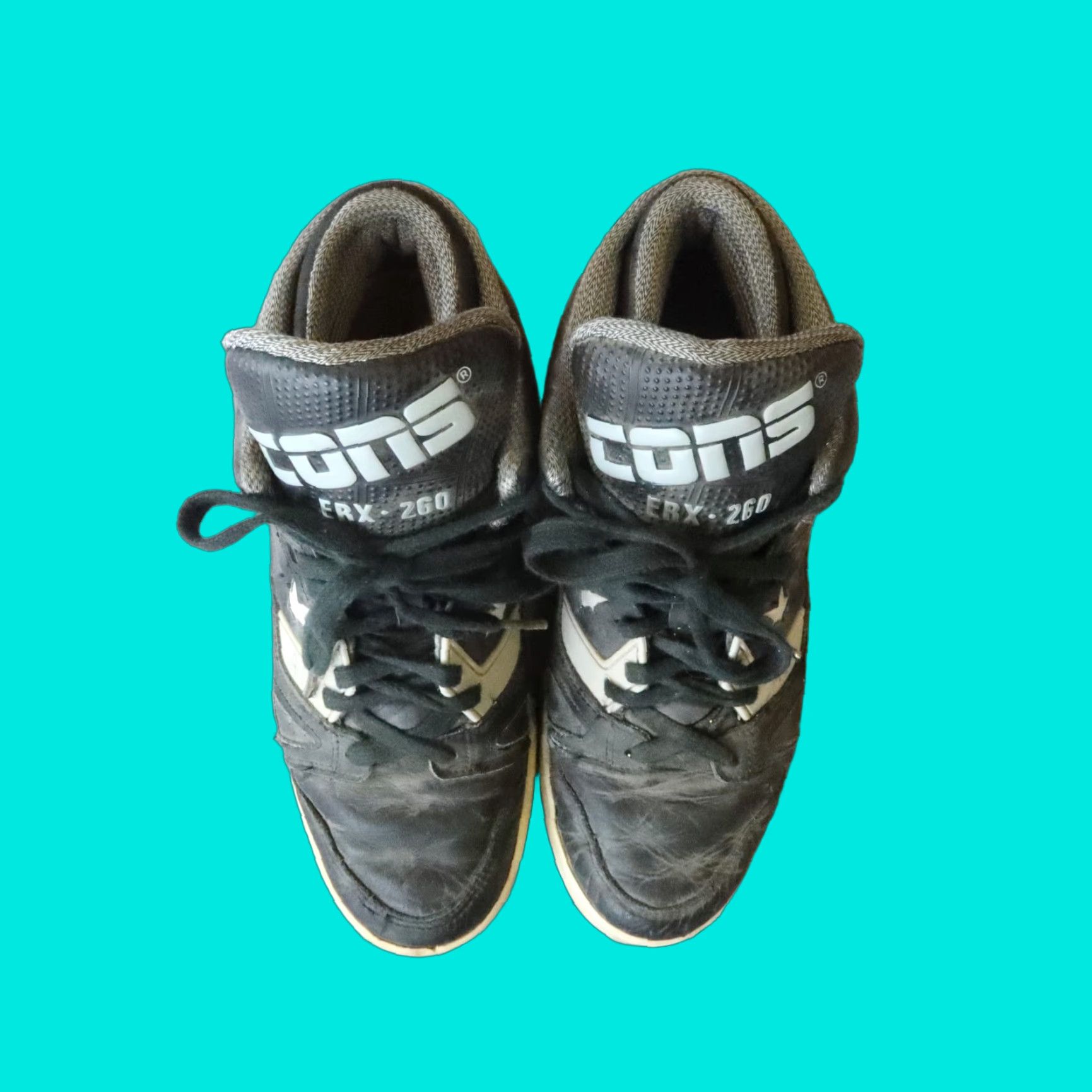 Converse VINTAGE Converse Cons ERX-260 Men Athletic Shoe High Top 9 Black Sneaker ERX 260 Converse Cons Mens Shoes Size US 9 / EU 42 - 1 Thumbnail