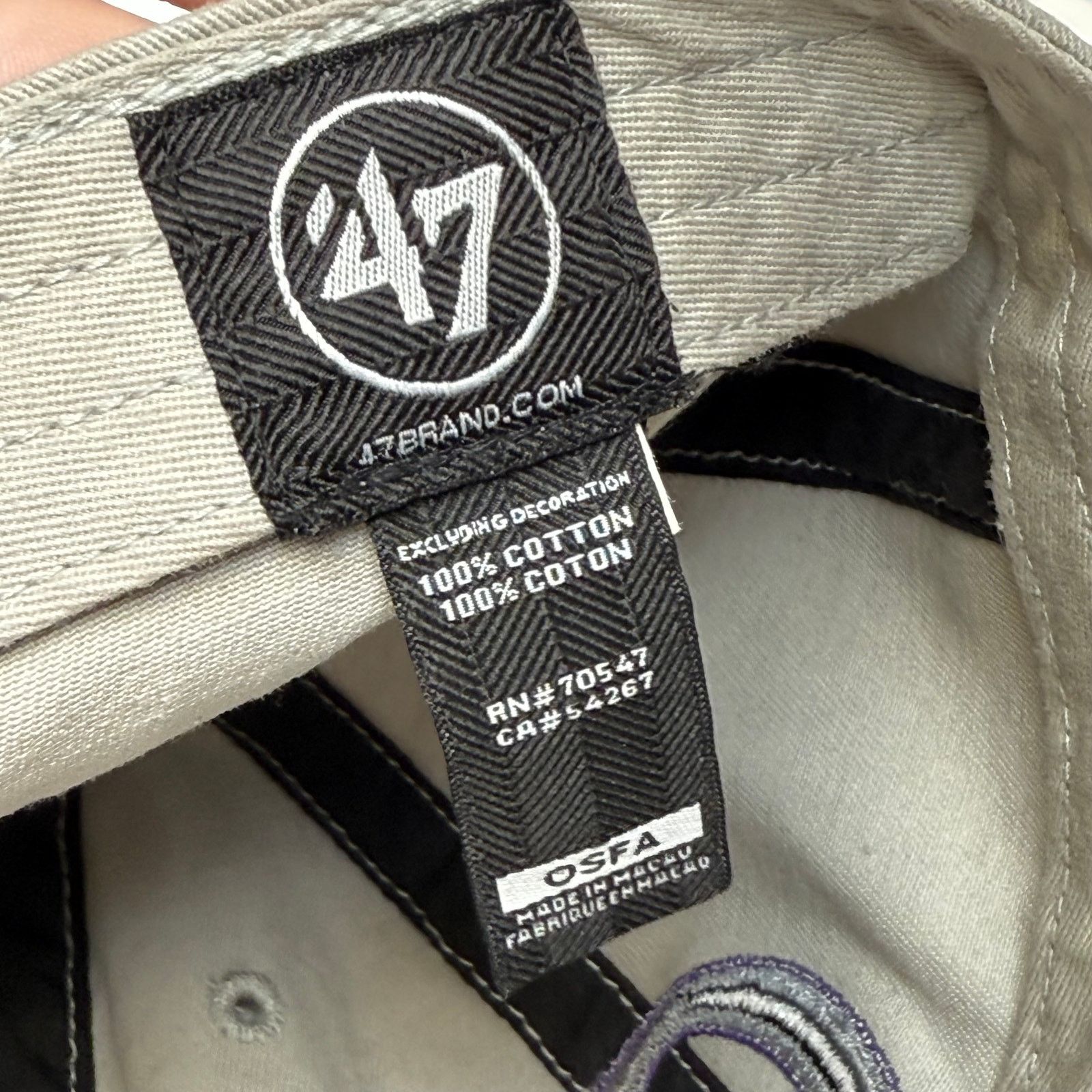 47 Brand Colorado Rockies 47 Adjustable Dad Hat OSFA Tan Baseball Cap Size ONE SIZE - 7 Thumbnail