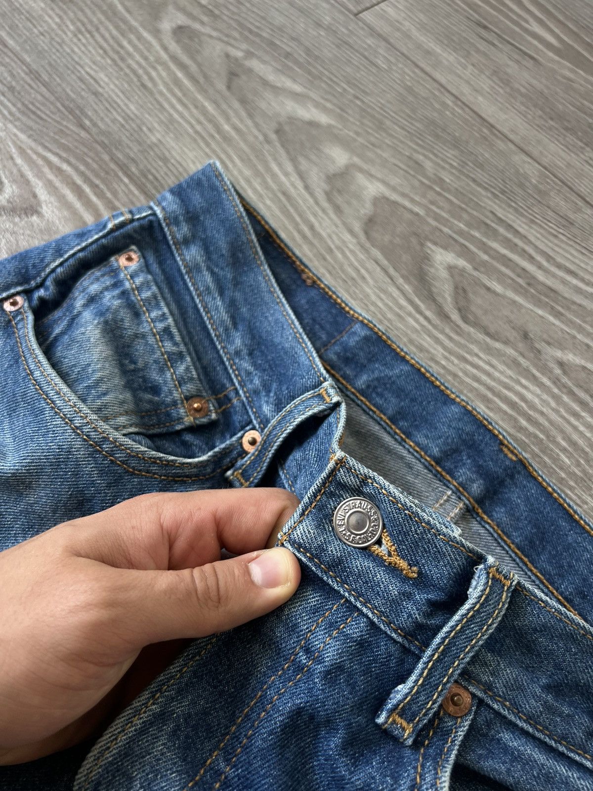 Levi's Vintage Clothing Rare Vintage Levis 501 Blue Denim Salvage Mexico Jeans Size US 32 / EU 48 - 10 Thumbnail