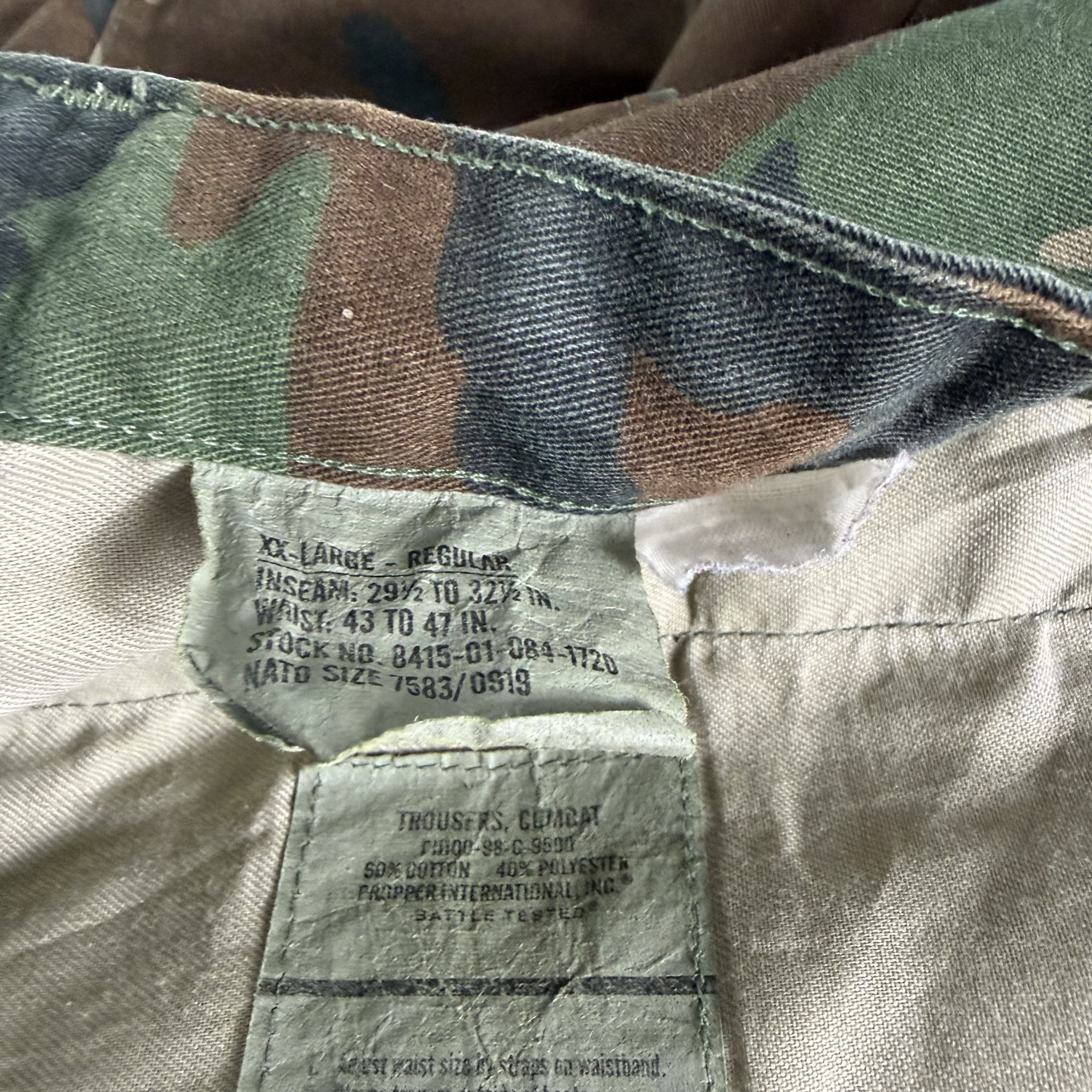 Vintage 🔥RARE🔥Vintage US Military Tactical Camo Trousers Pant Size US 43 - 8 Thumbnail
