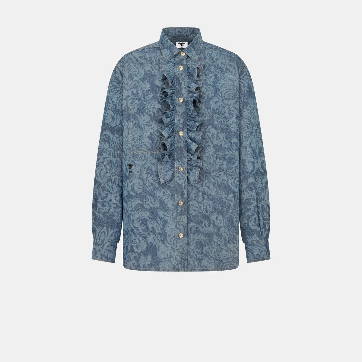 image of Dior O1Bcso1Str0224 Blouses In Blue, Women's (Size Medium)