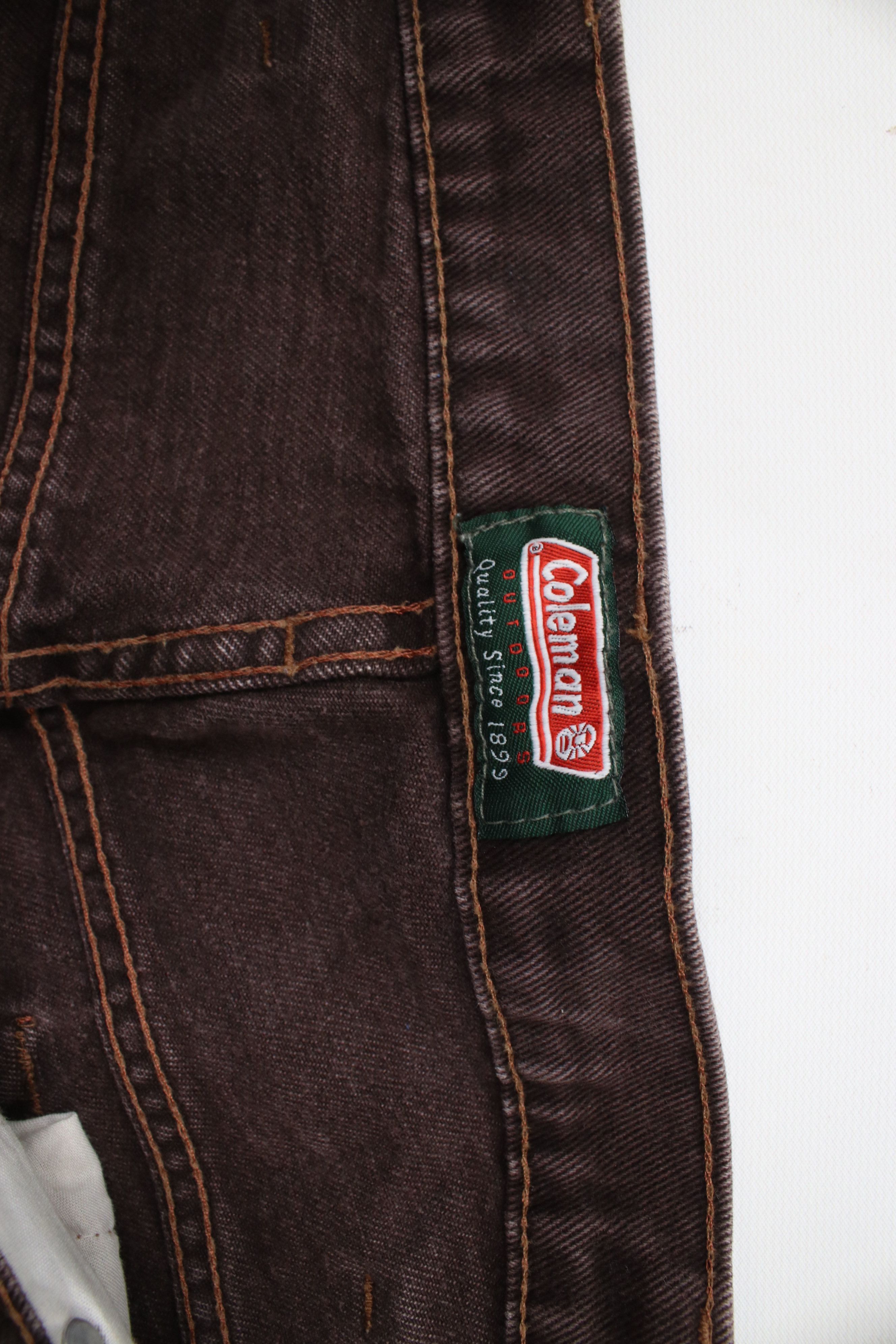 Vintage Vintage 90s Streetwear Relaxed Tapered Leg Denim Jeans Brown Size US 38 / EU 54 - 7 Thumbnail