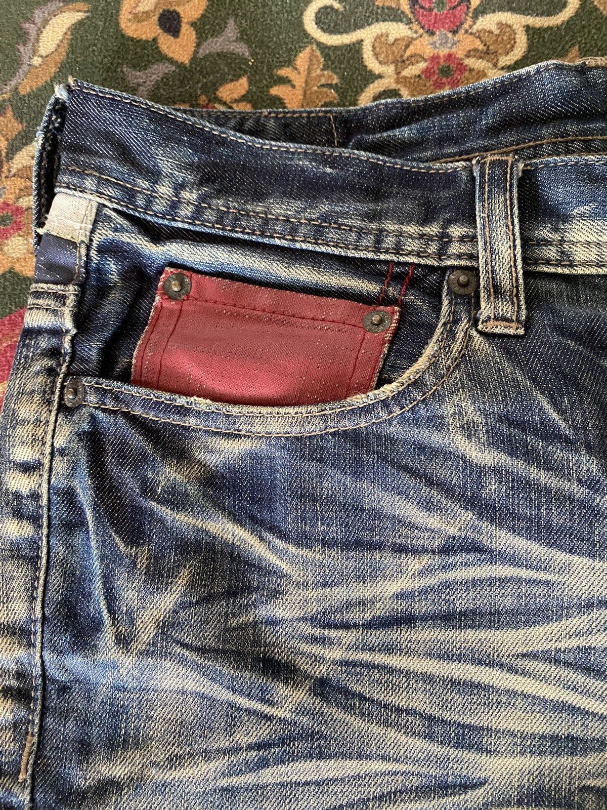 Japanese Brand 🔥RARE🔥Vintage EDGE RUPERT Slimfit Distressed Denim Size US 34 / EU 50 - 4 Thumbnail