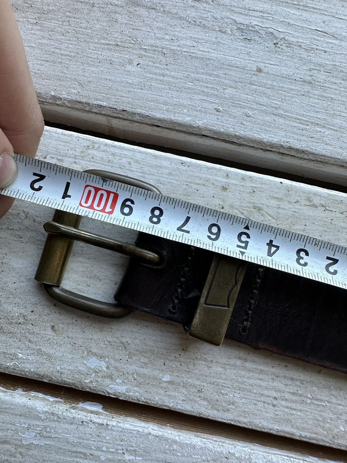 Levi's 🚨 90s Levis RED TAB 100% leather belt made in italy VNTG Size ONE SIZE - 10 Thumbnail
