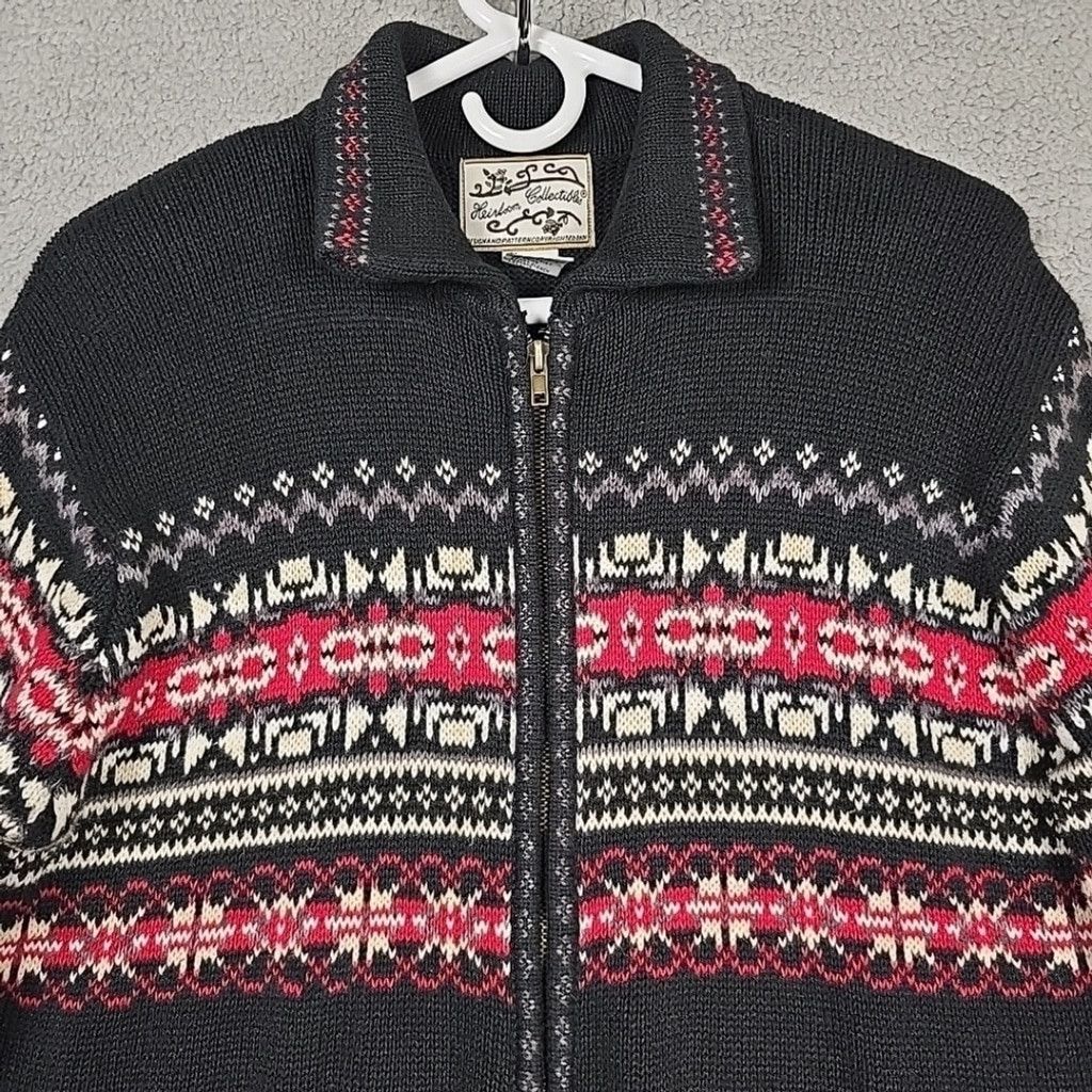 Heartloom Heirloom Full Zip Front Cotton Knit Cardigan Sweater Size S Size S / US 4 / IT 40 - 2 Thumbnail