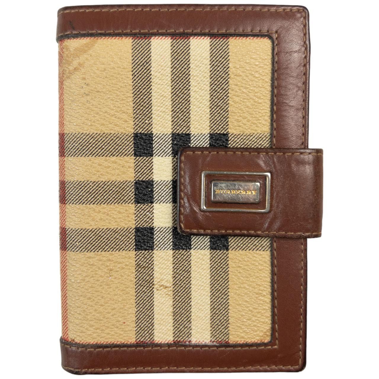 Burberry Vintage Burberry Nova Check Leather Wallet Size ONE SIZE - 1 Thumbnail
