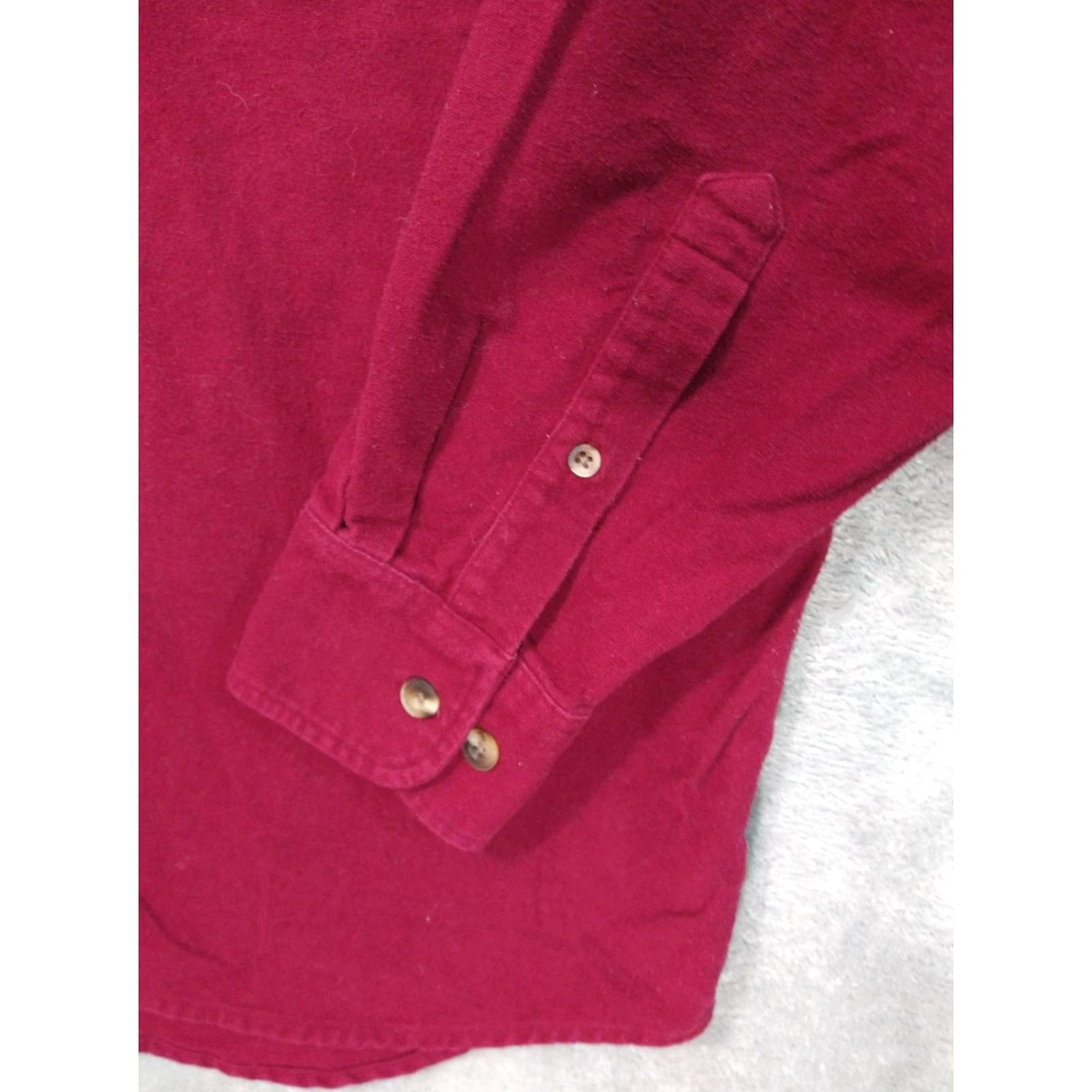 Vintage Cabela's Shirt Mens M Red Chamois Long Sleeve Button-Up Cotton Outdoor Casual Workwear Size US M / EU 48-50 / 2 - 3 Thumbnail