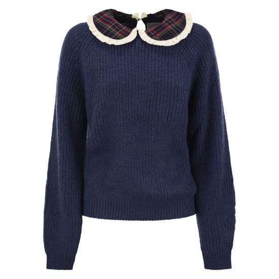 MC2 Saint Barth MC2 SAINT BARTH Women Sweater CAJ003 BLUE Size S / US 4 / IT 40 - 1 Thumbnail