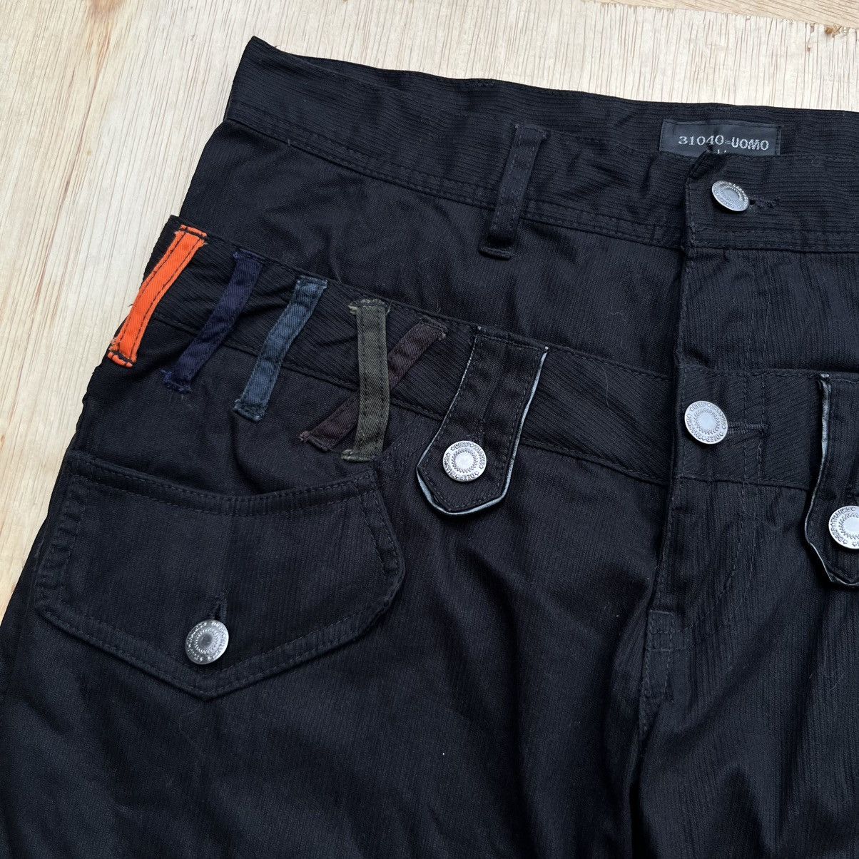Japanese Brand 31040=UOMO DOUBLE WAIST CARGO DENIM REGULAR STRAIGH Size US 32 / EU 48 - 3 Thumbnail